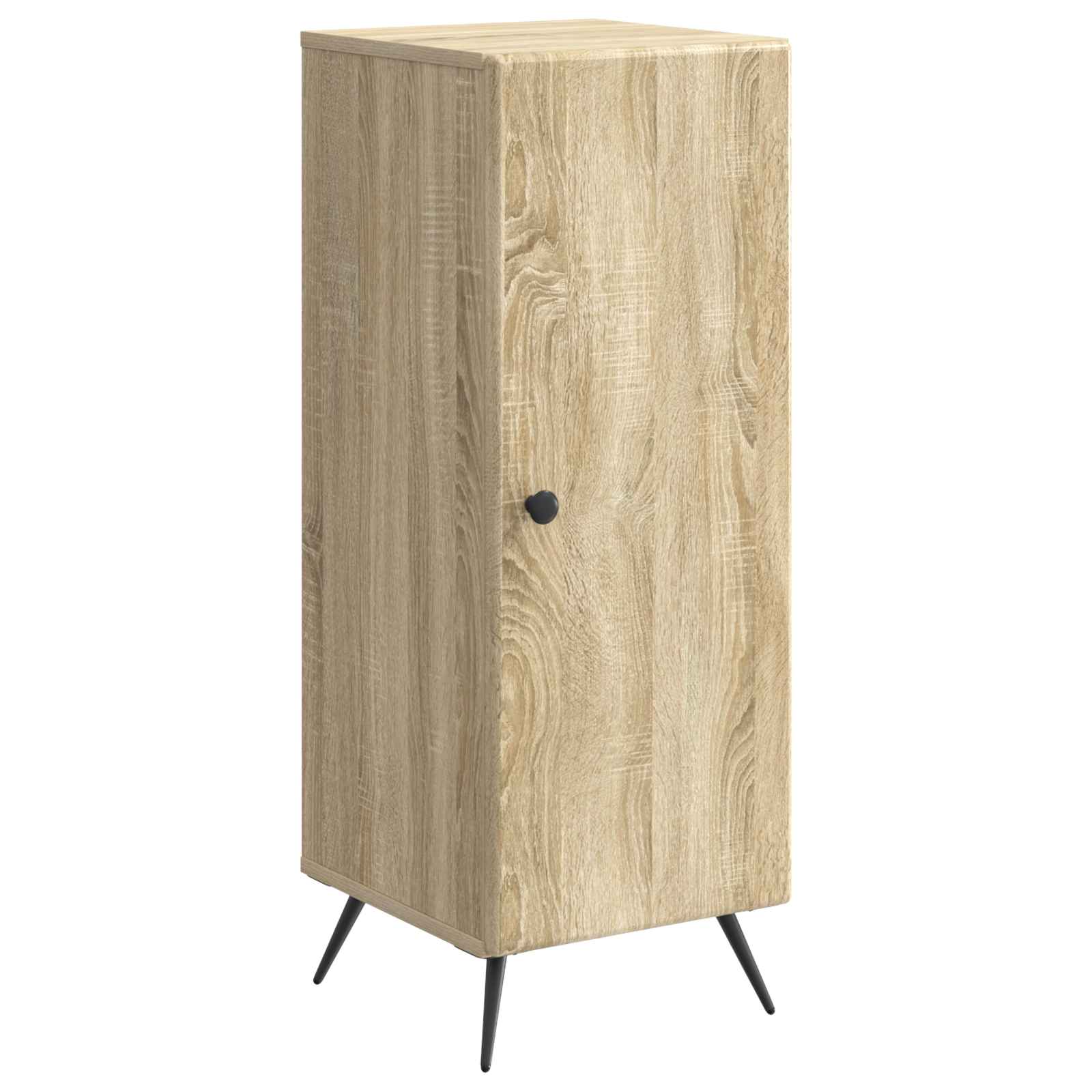 vidaXL Dressoir Zwart 33 x 34,5 x 90 cm Bewerkt hout