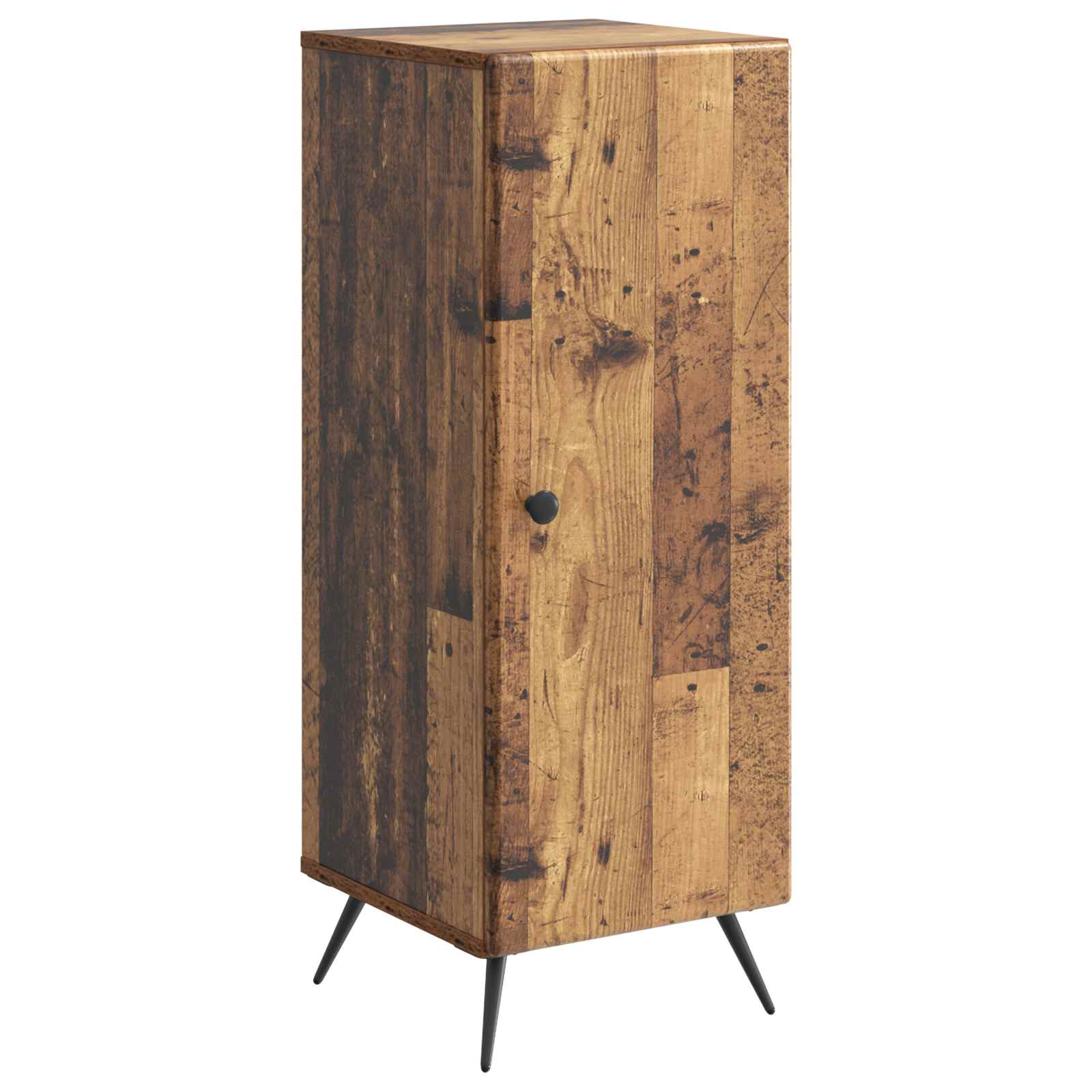 vidaXL Dressoir Zwart 33 x 34,5 x 90 cm Bewerkt hout