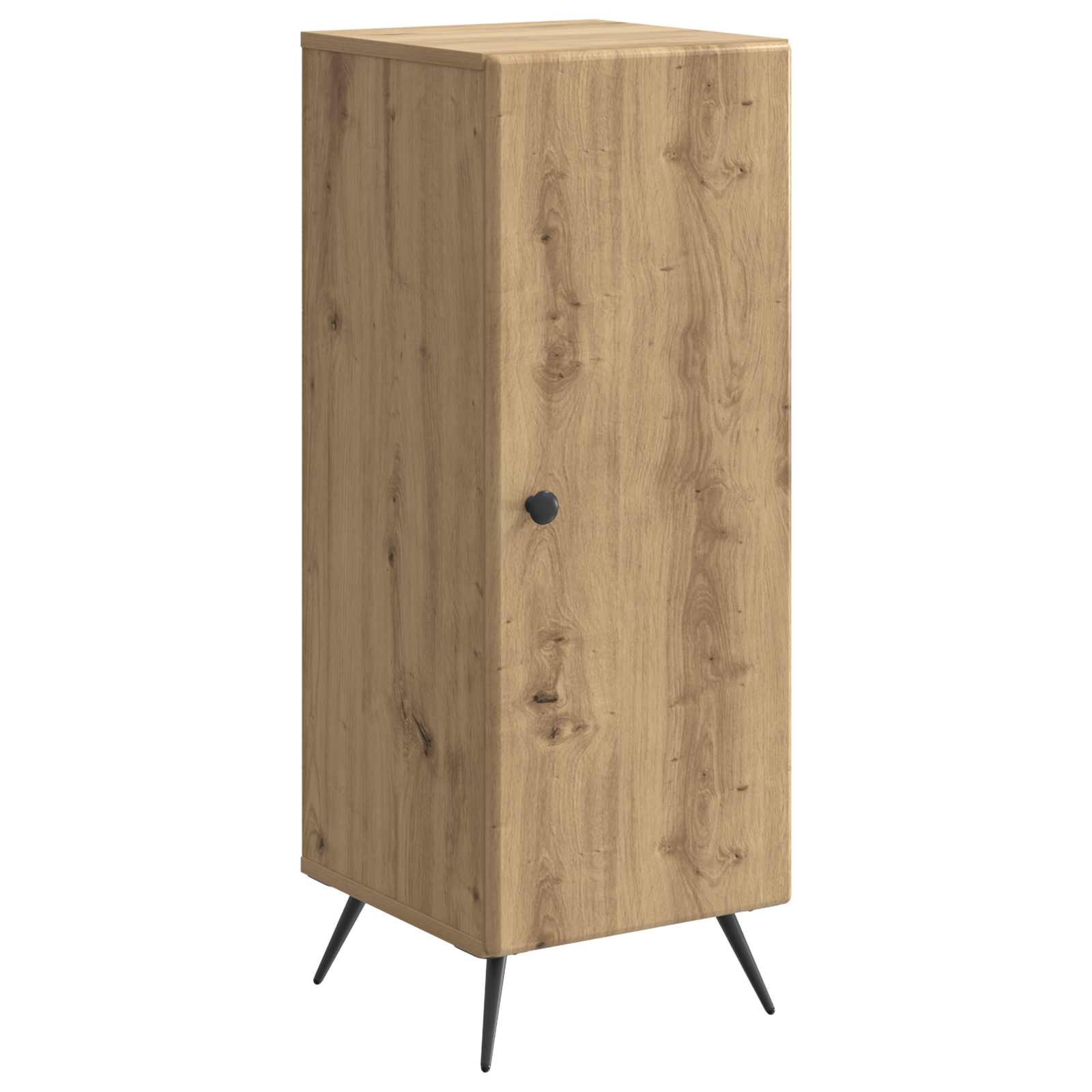 vidaXL Dressoir Zwart 33 x 34,5 x 90 cm Bewerkt hout