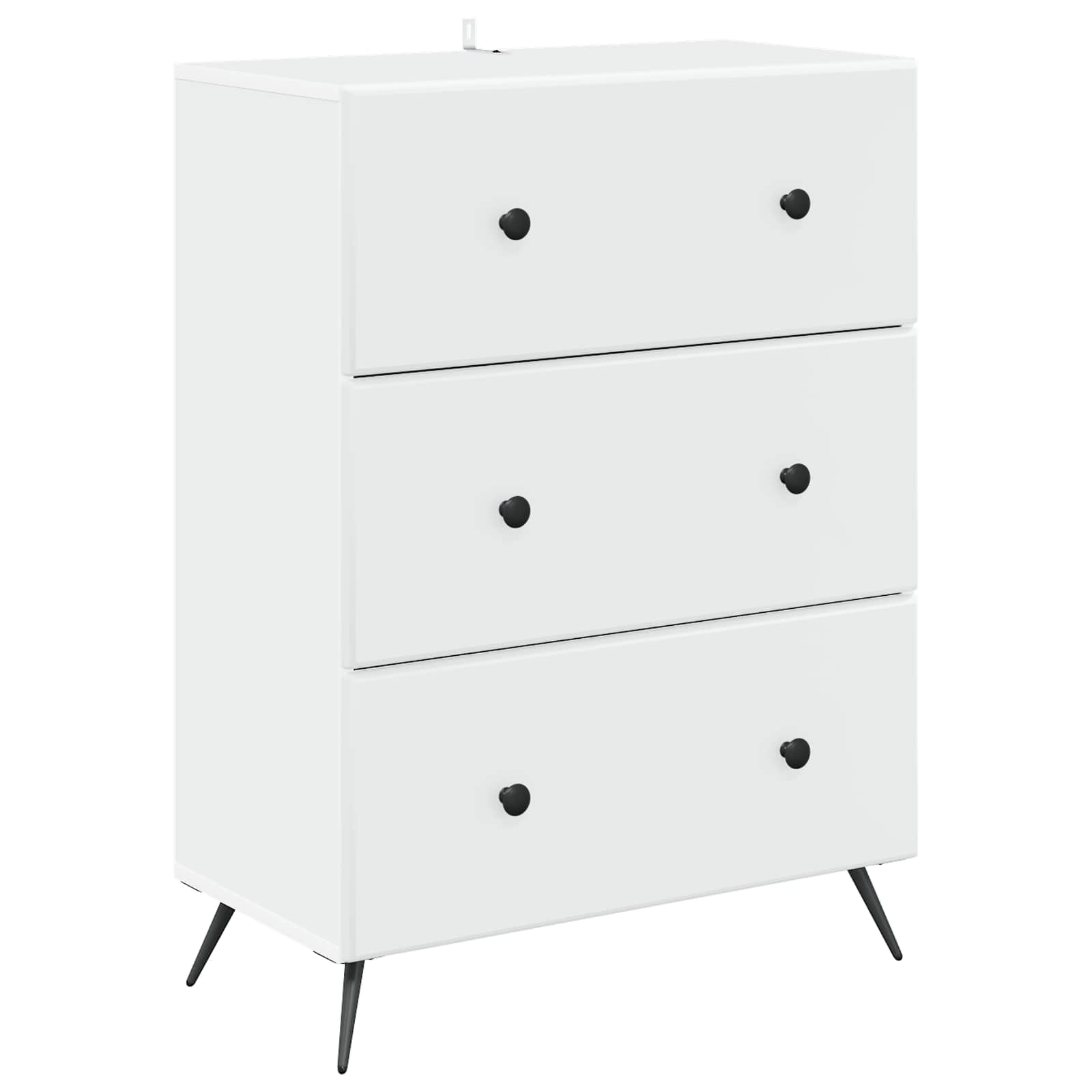 vidaXL Ladenkast Zwart 66 x 34,5 x 90 cm Bewerkt hout