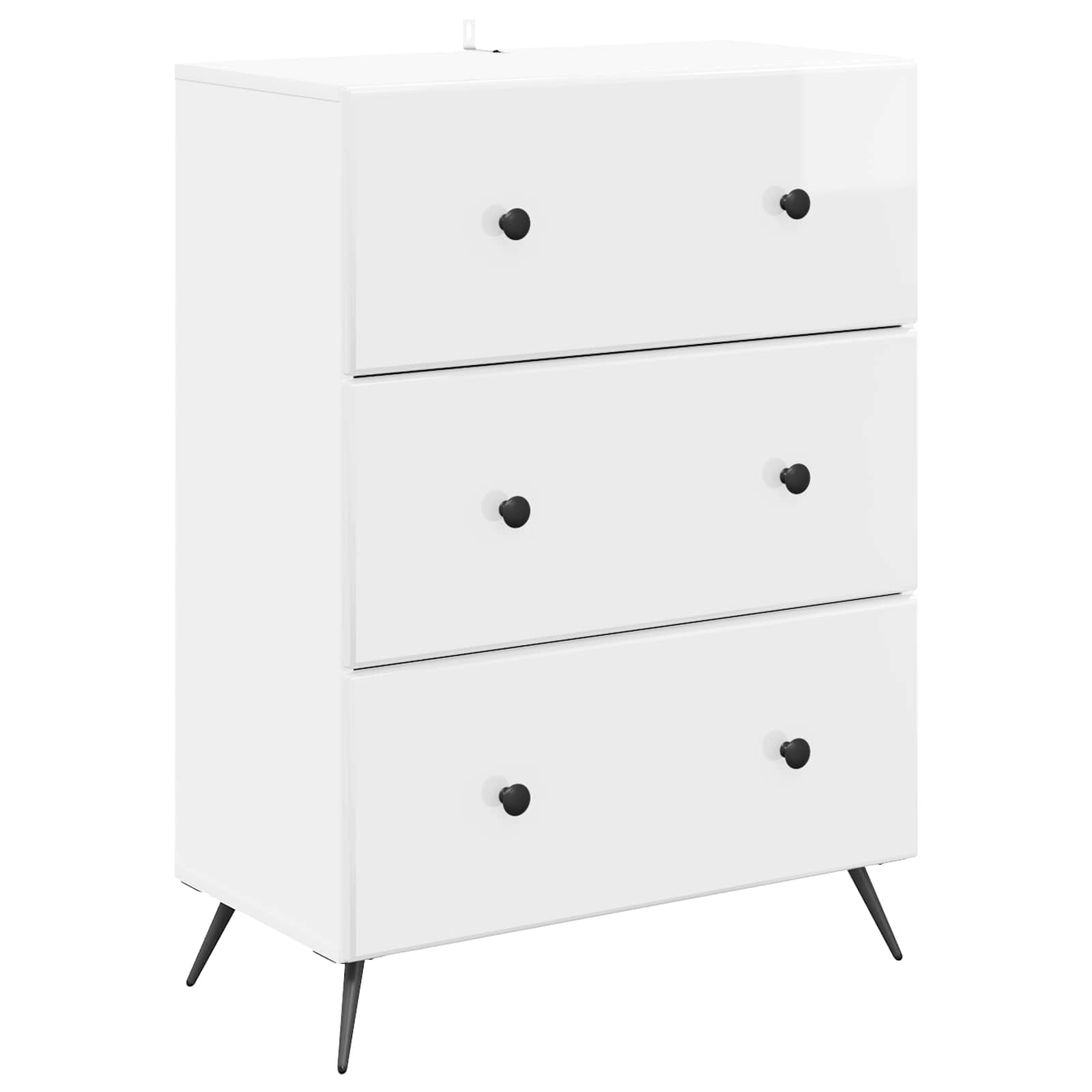 vidaXL Ladenkast Zwart 66 x 34,5 x 90 cm Bewerkt hout