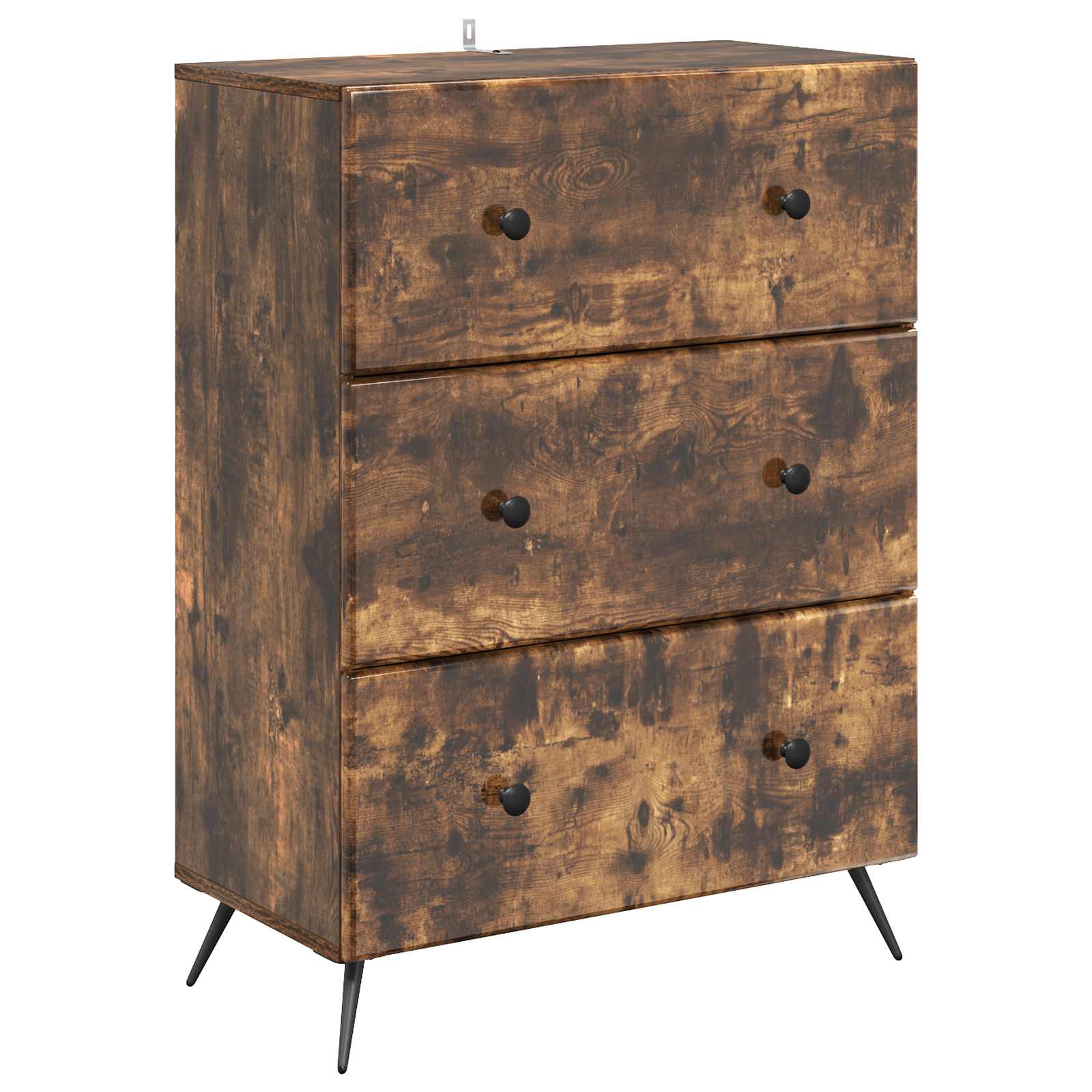 vidaXL Ladenkast Zwart 66 x 34,5 x 90 cm Bewerkt hout