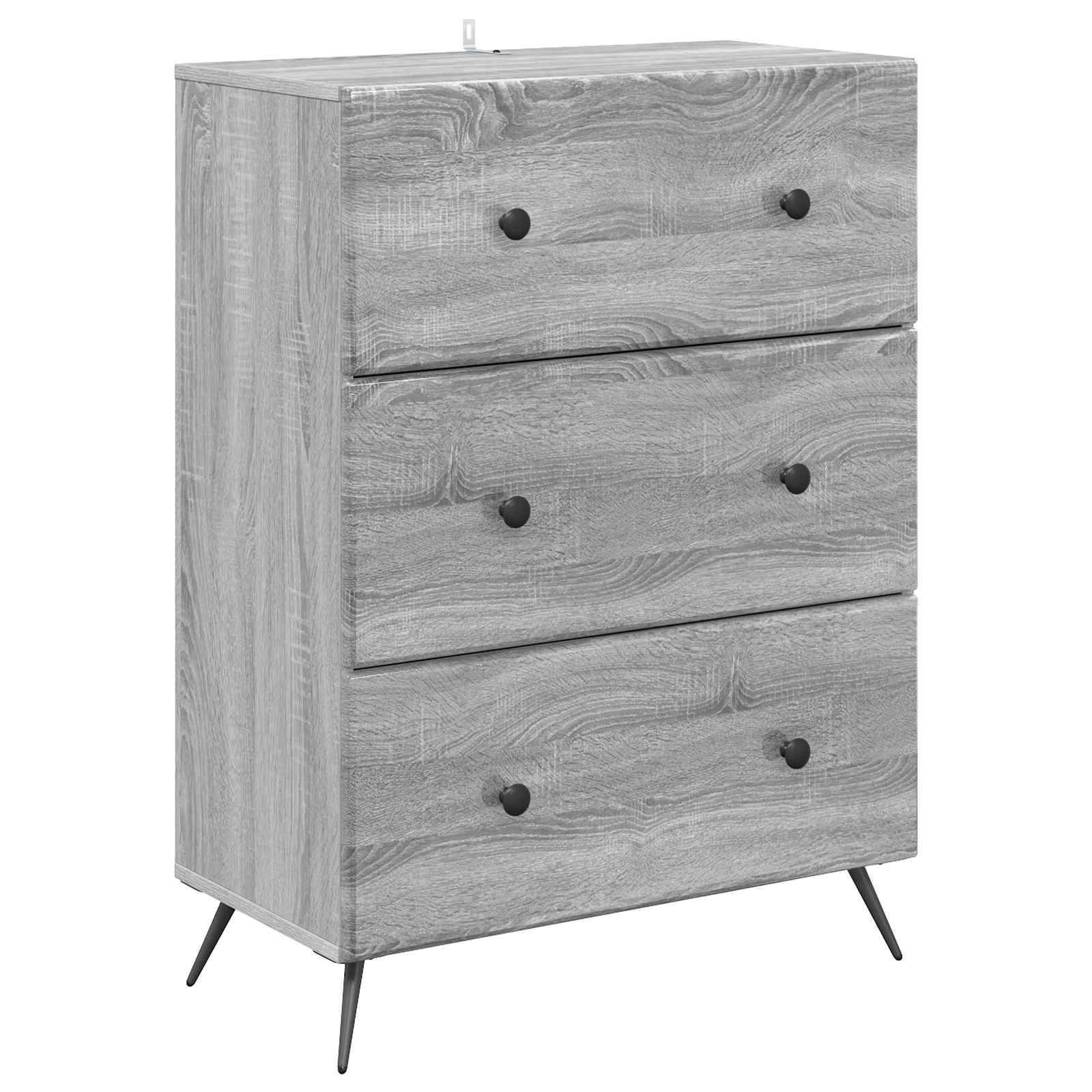 vidaXL Ladenkast Zwart 66 x 34,5 x 90 cm Bewerkt hout
