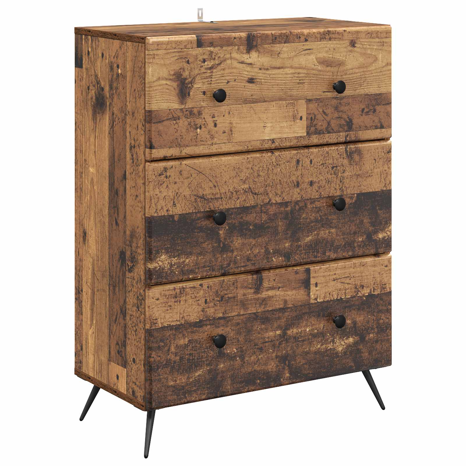 vidaXL Ladenkast Zwart 66 x 34,5 x 90 cm Bewerkt hout