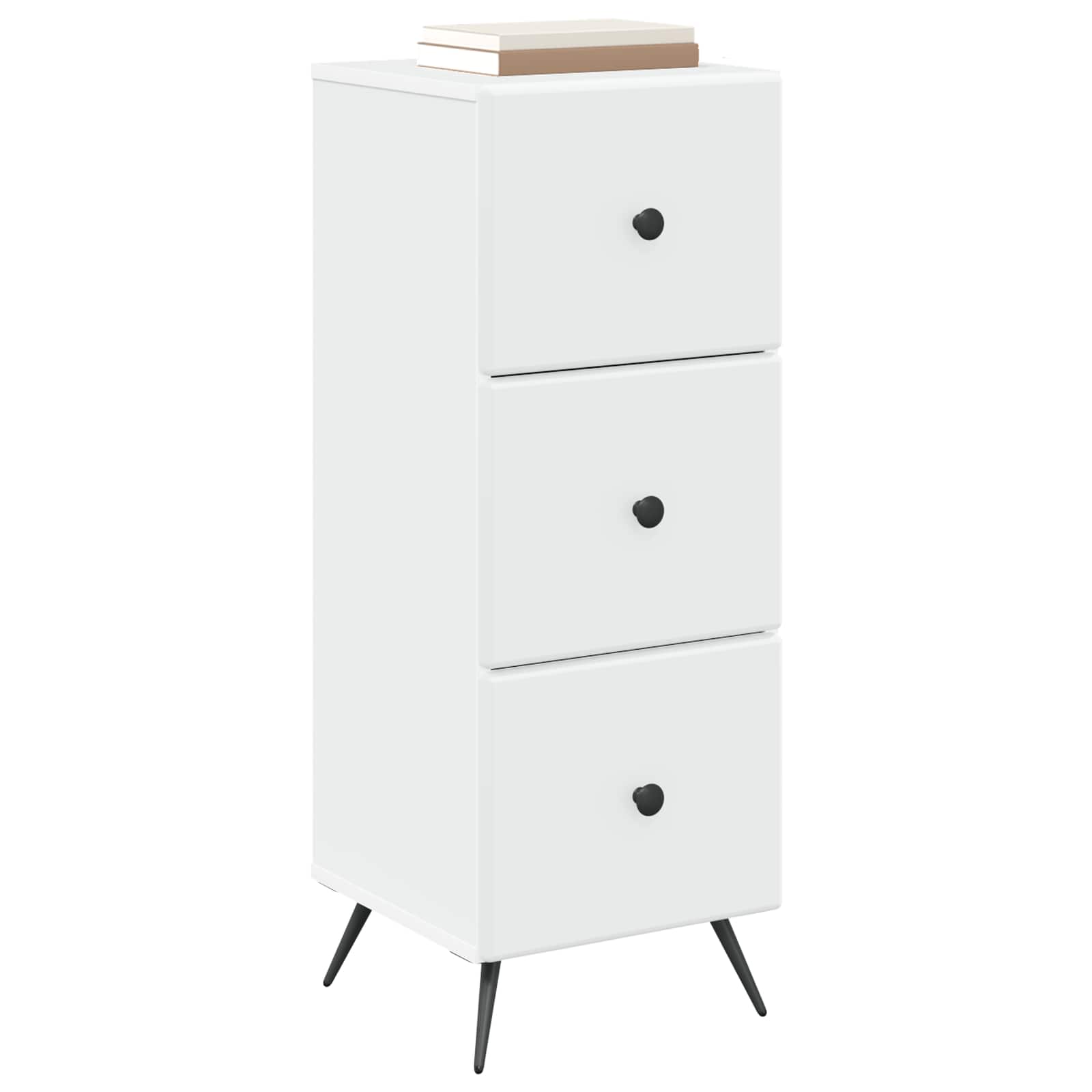 vidaXL Ladenkast Zwart 33 x 34,5 x 90 cm Bewerkt hout