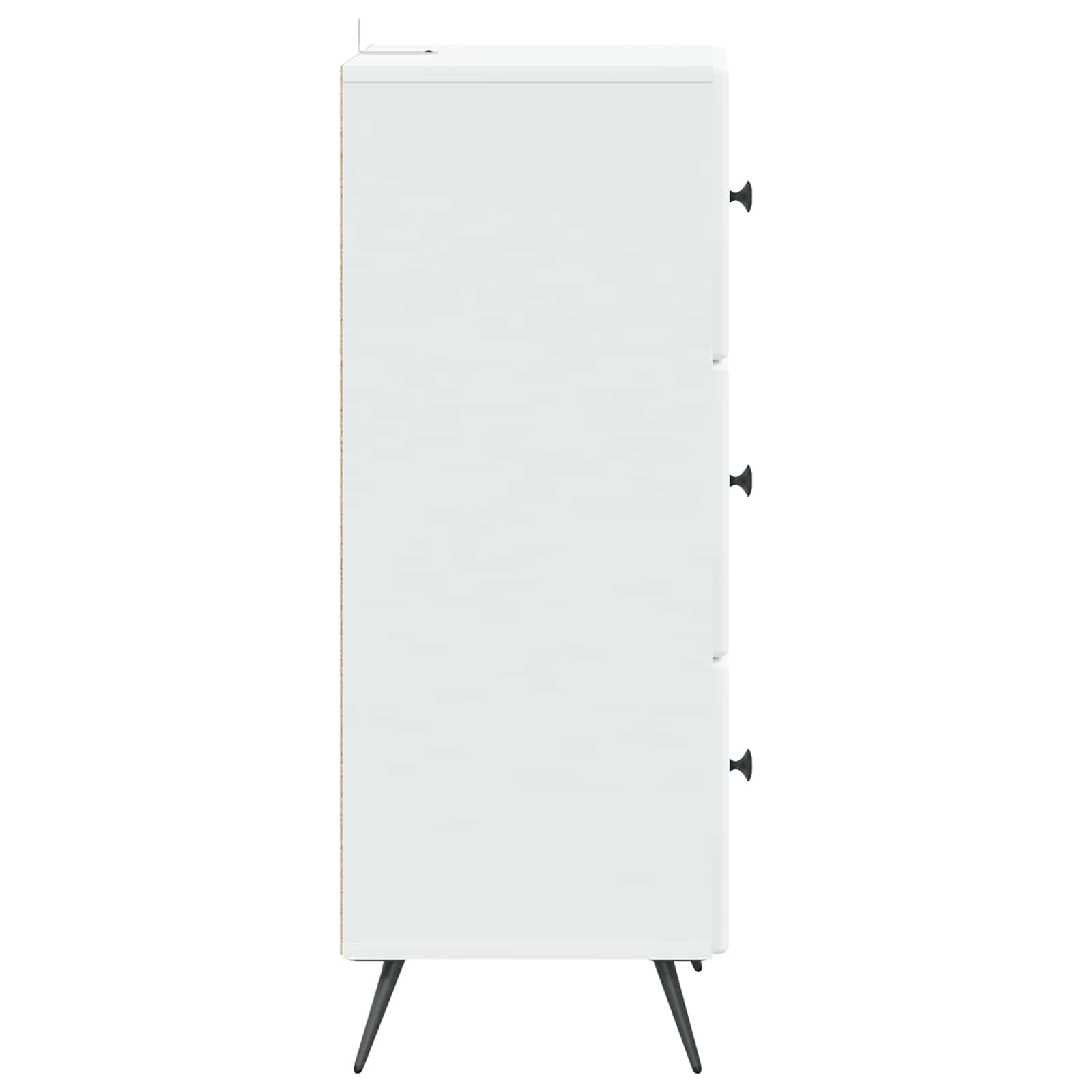 vidaXL Ladenkast Zwart 33 x 34,5 x 90 cm Bewerkt hout