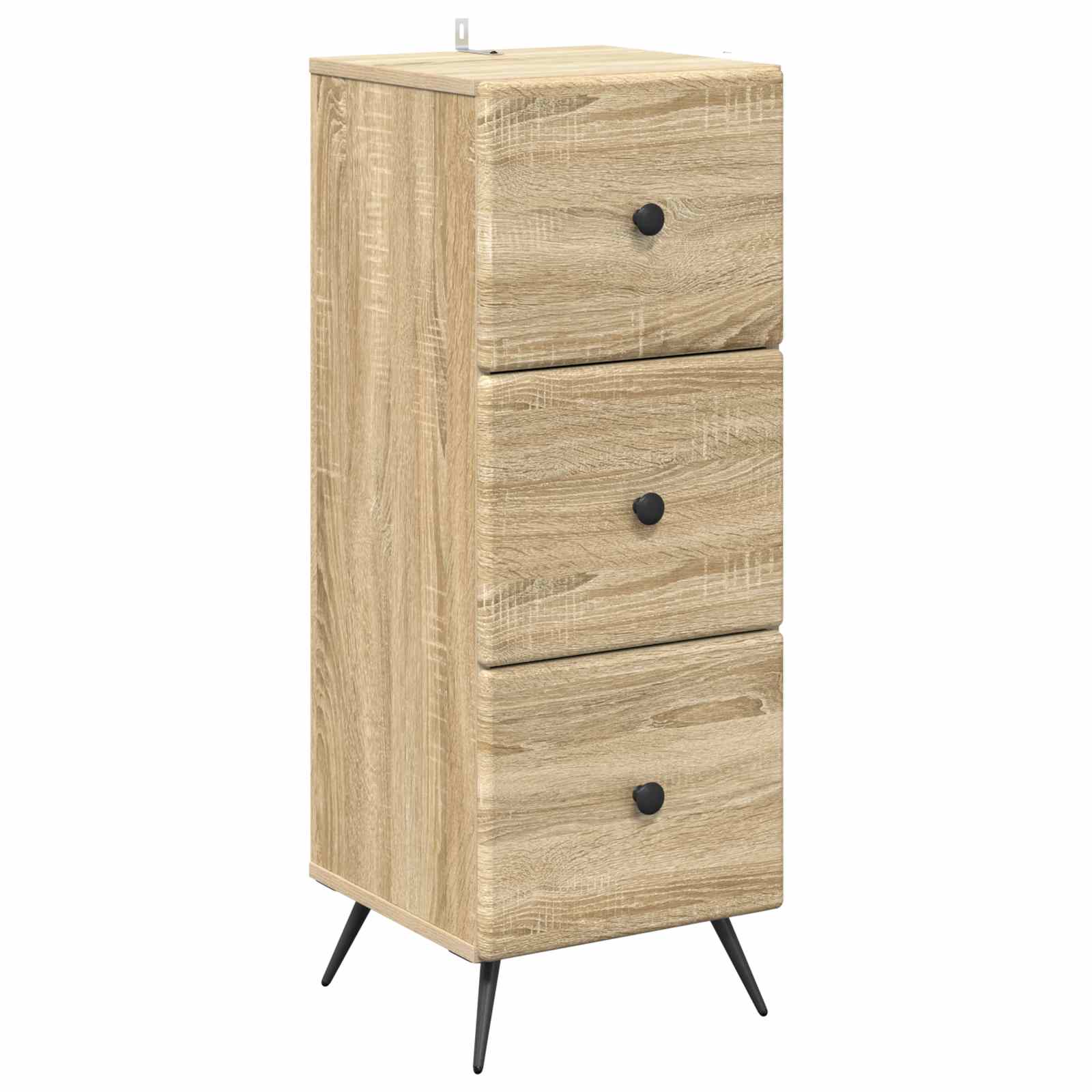 vidaXL Ladenkast Zwart 33 x 34,5 x 90 cm Bewerkt hout