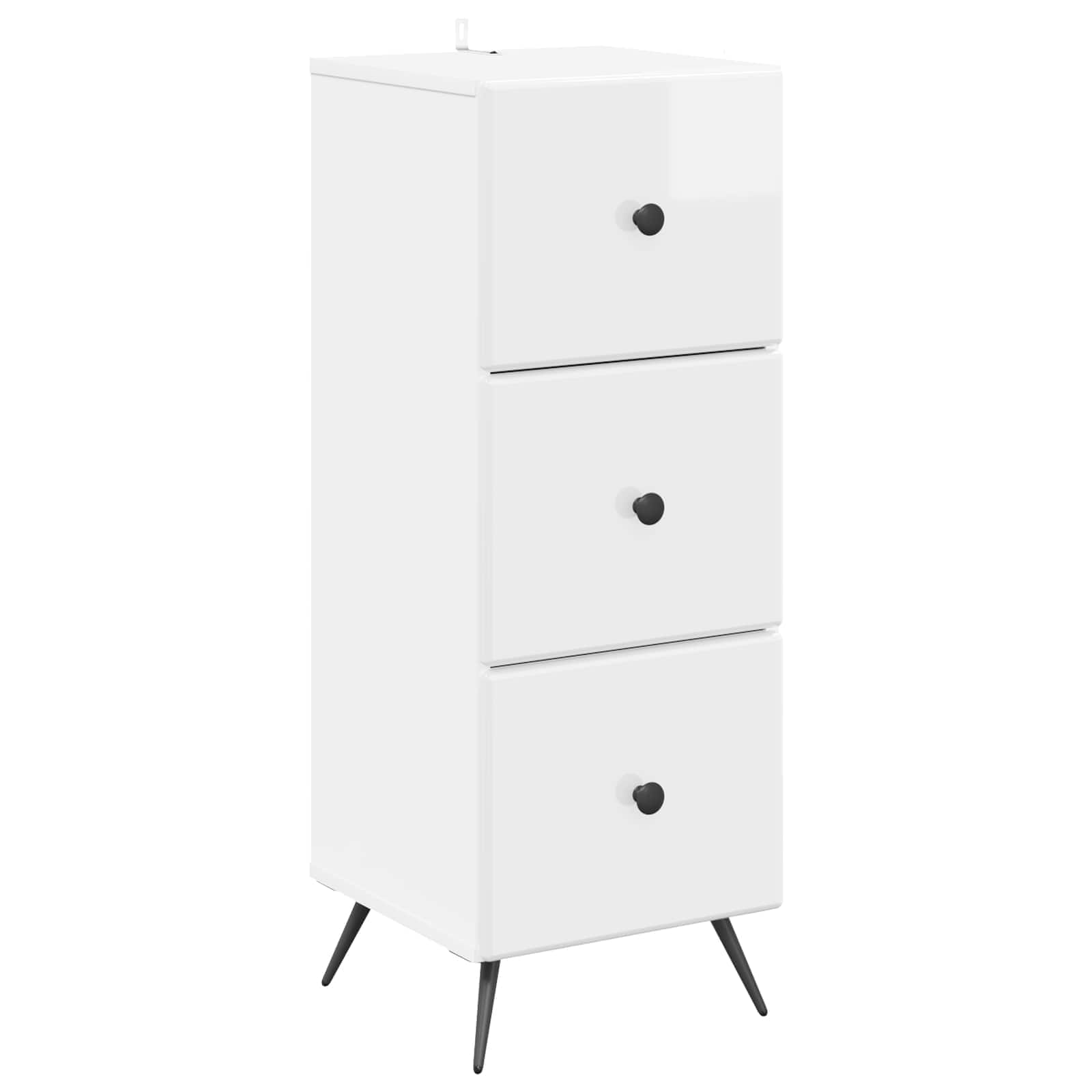 vidaXL Ladenkast Zwart 33 x 34,5 x 90 cm Bewerkt hout