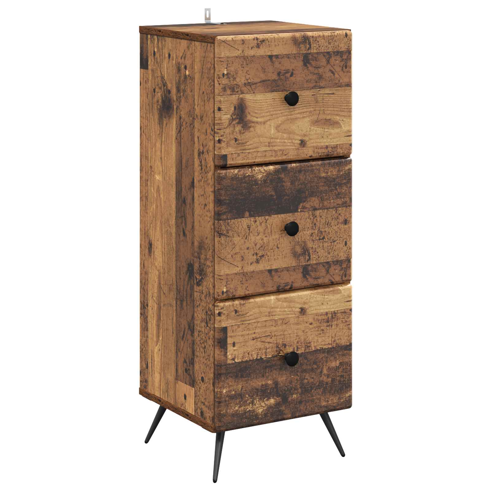 vidaXL Ladenkast Zwart 33 x 34,5 x 90 cm Bewerkt hout