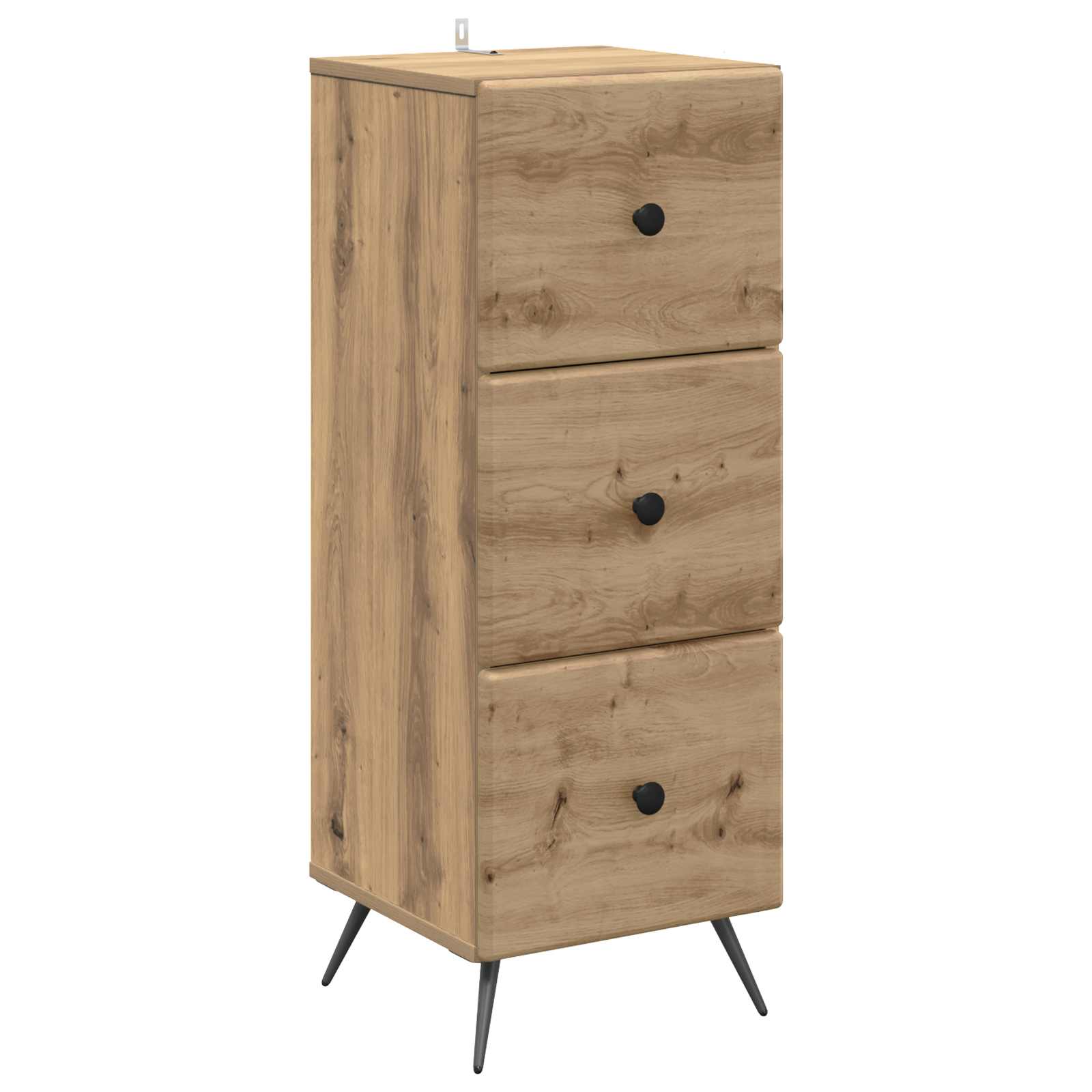vidaXL Ladenkast Zwart 33 x 34,5 x 90 cm Bewerkt hout