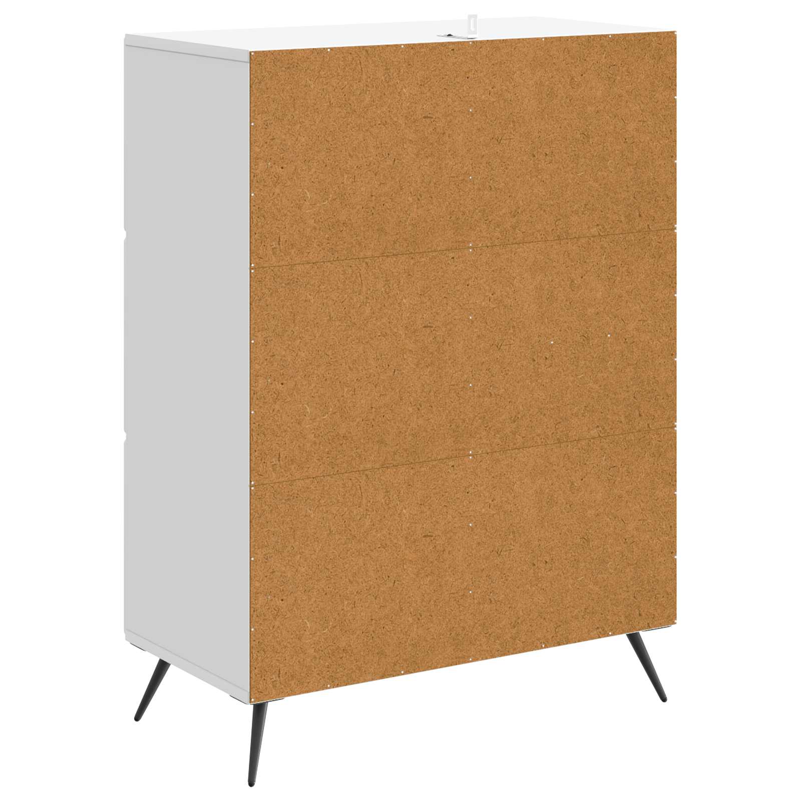 vidaXL Dressoir met lade Zwart 66 x 34,5 x 90 cm Bewerkt hout