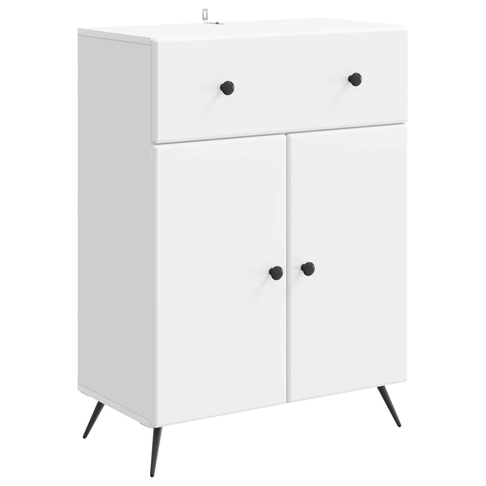 vidaXL Dressoir met lade Zwart 66 x 34,5 x 90 cm Bewerkt hout