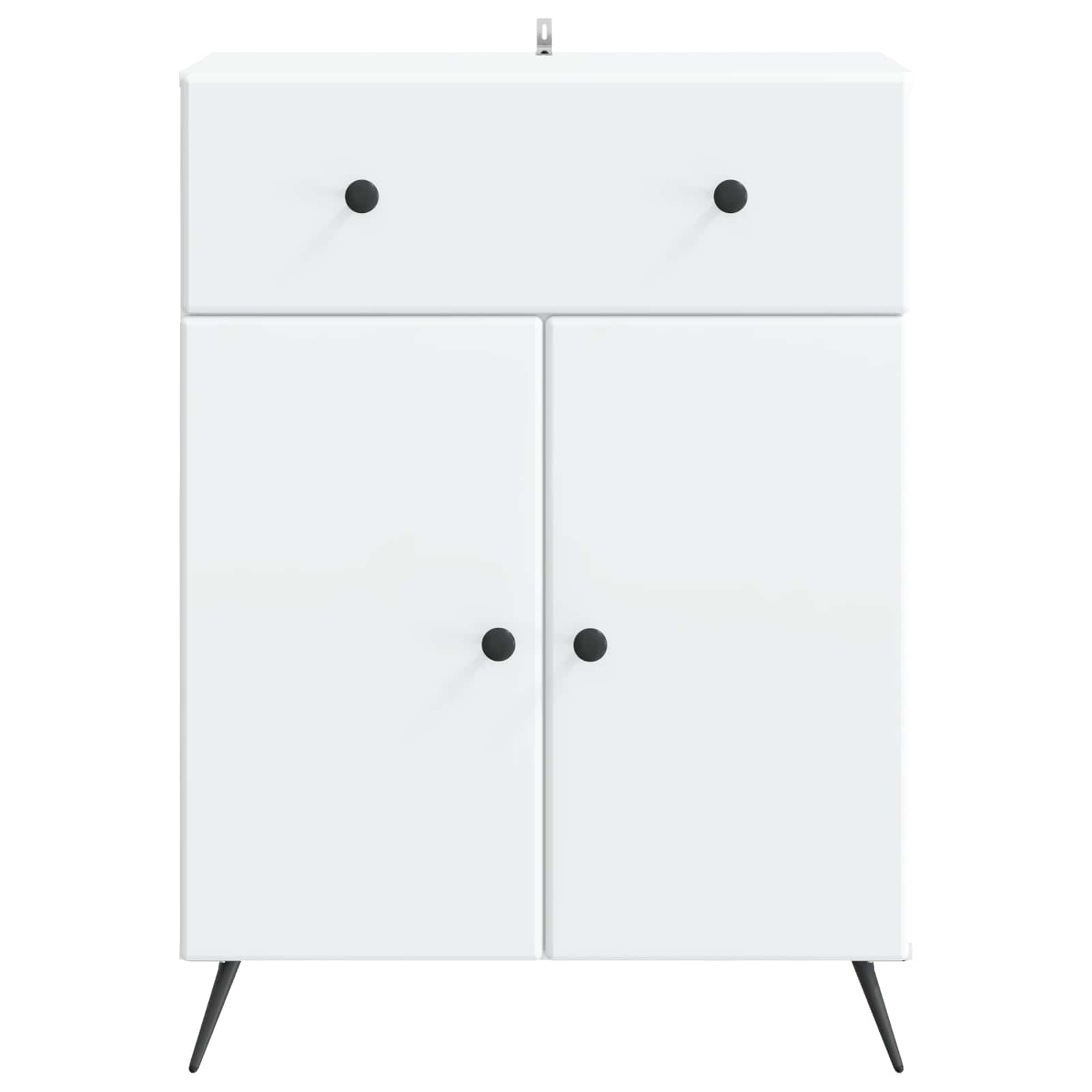 vidaXL Dressoir met lade Zwart 66 x 34,5 x 90 cm Bewerkt hout