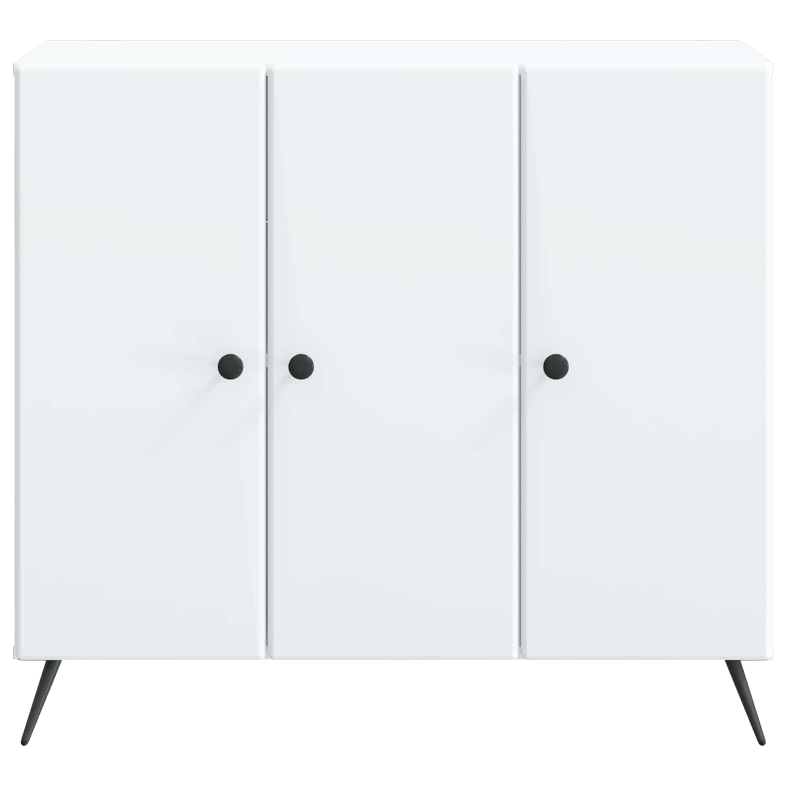 vidaXL Dressoir Zwart 89 x 34,5 x 80 cm Bewerkt hout