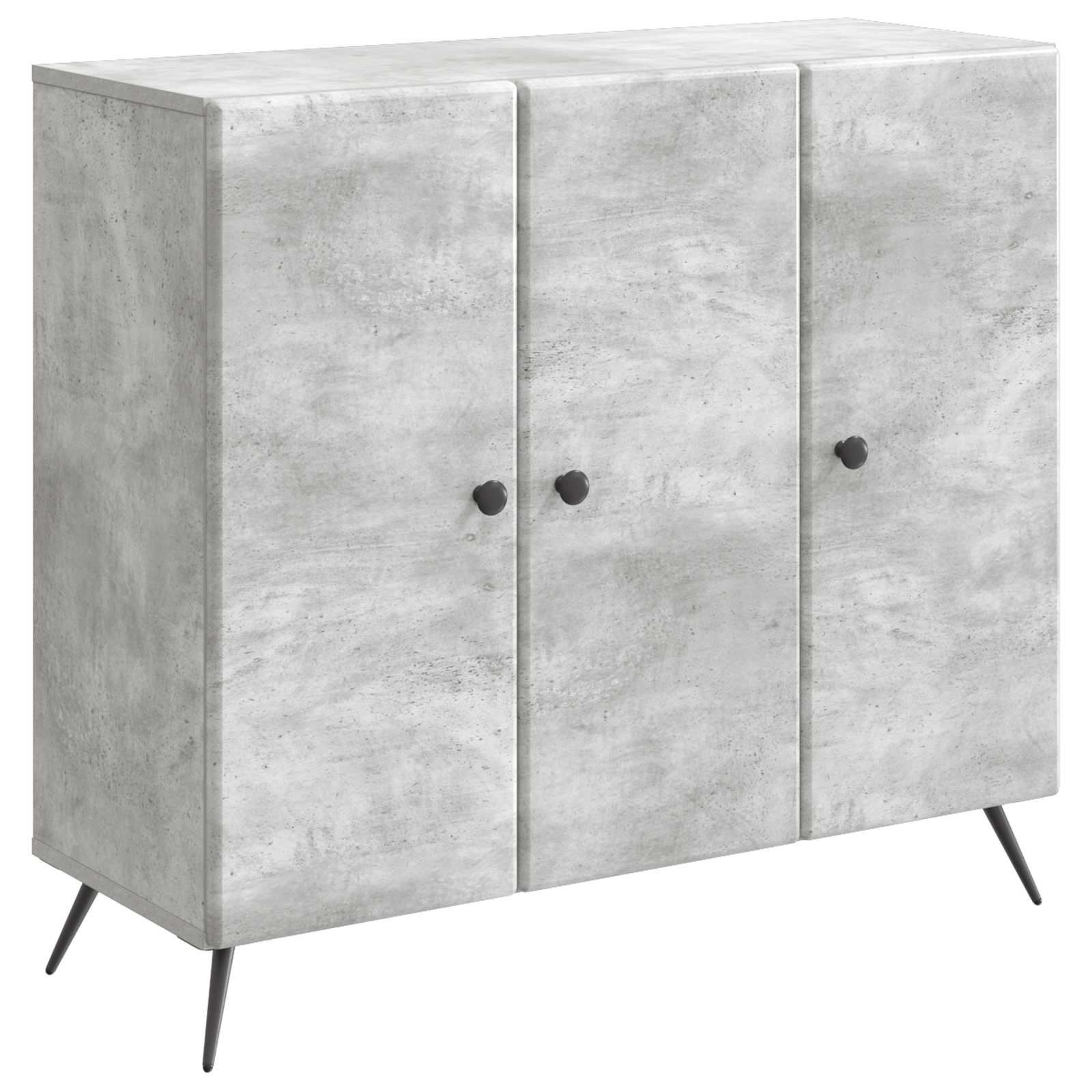 vidaXL Dressoir Zwart 89 x 34,5 x 80 cm Bewerkt hout