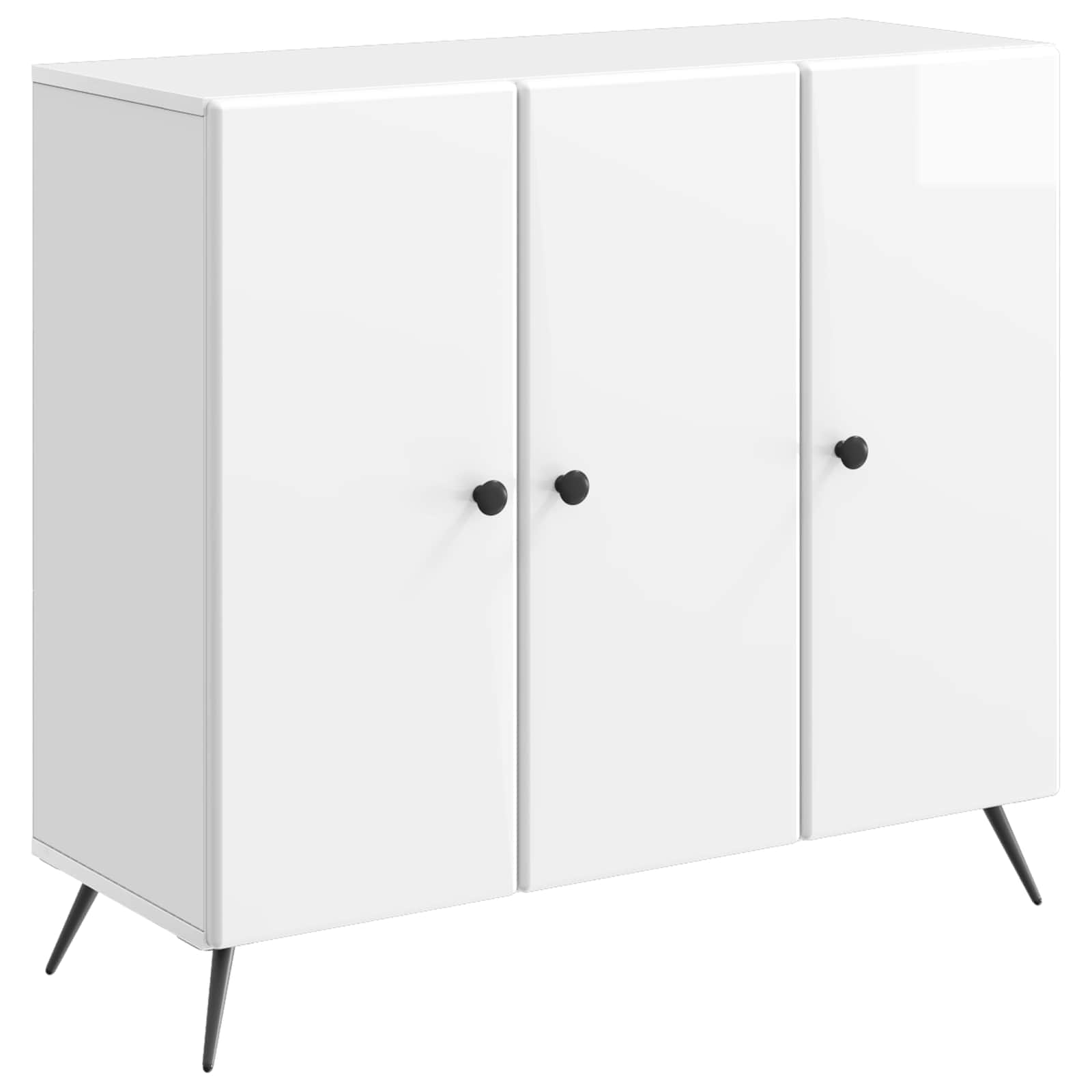 vidaXL Dressoir Zwart 89 x 34,5 x 80 cm Bewerkt hout