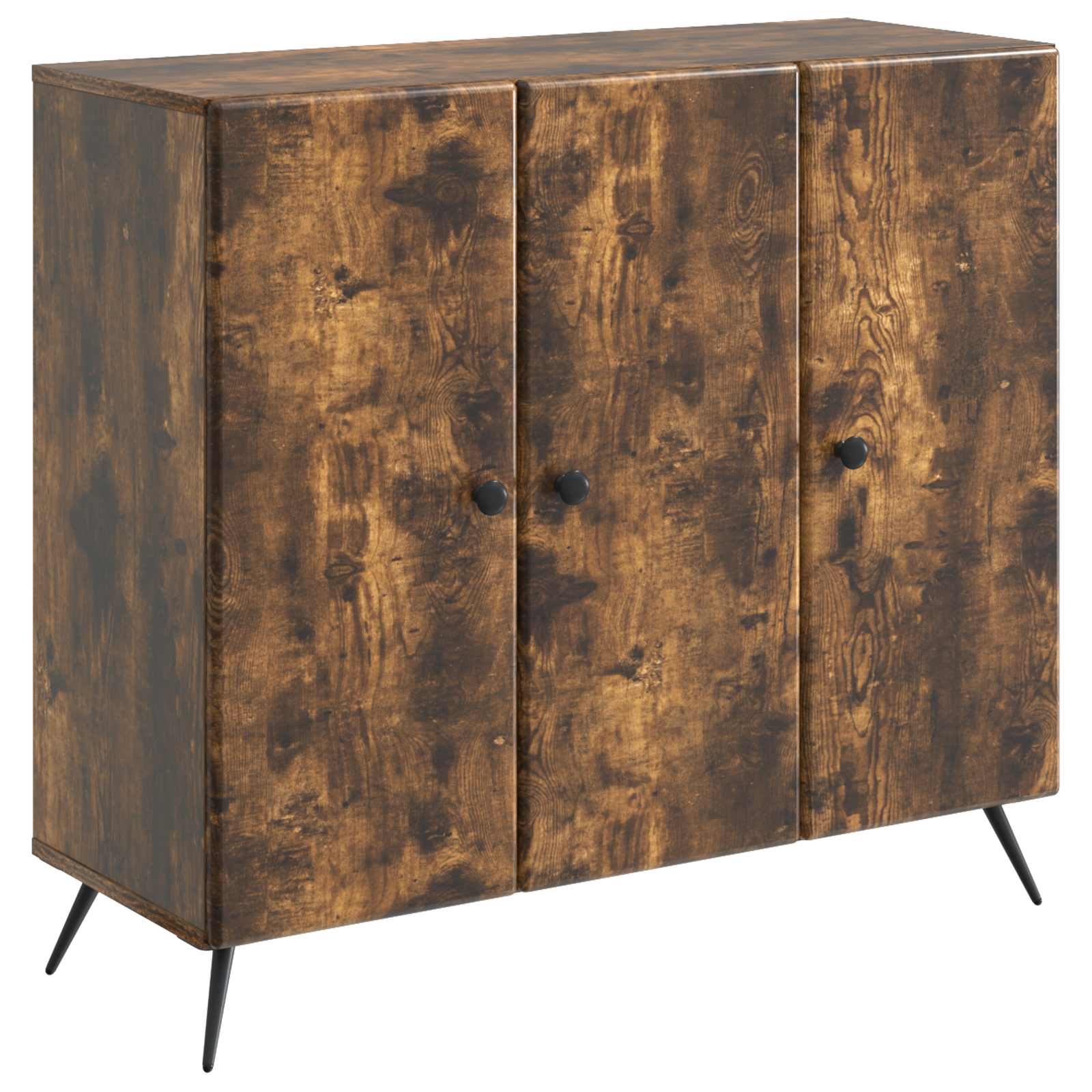vidaXL Dressoir Zwart 89 x 34,5 x 80 cm Bewerkt hout