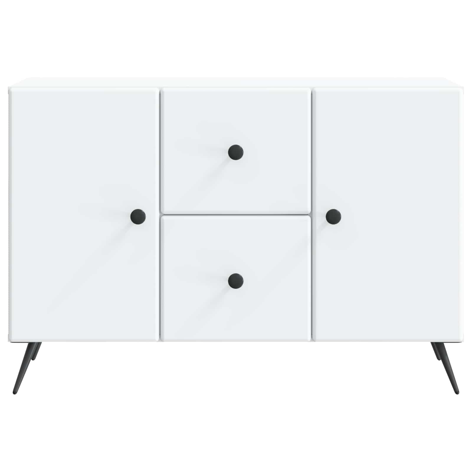 vidaXL Dressoir met lade Zwart 89 x 34,5 x 60 cm Bewerkt hout