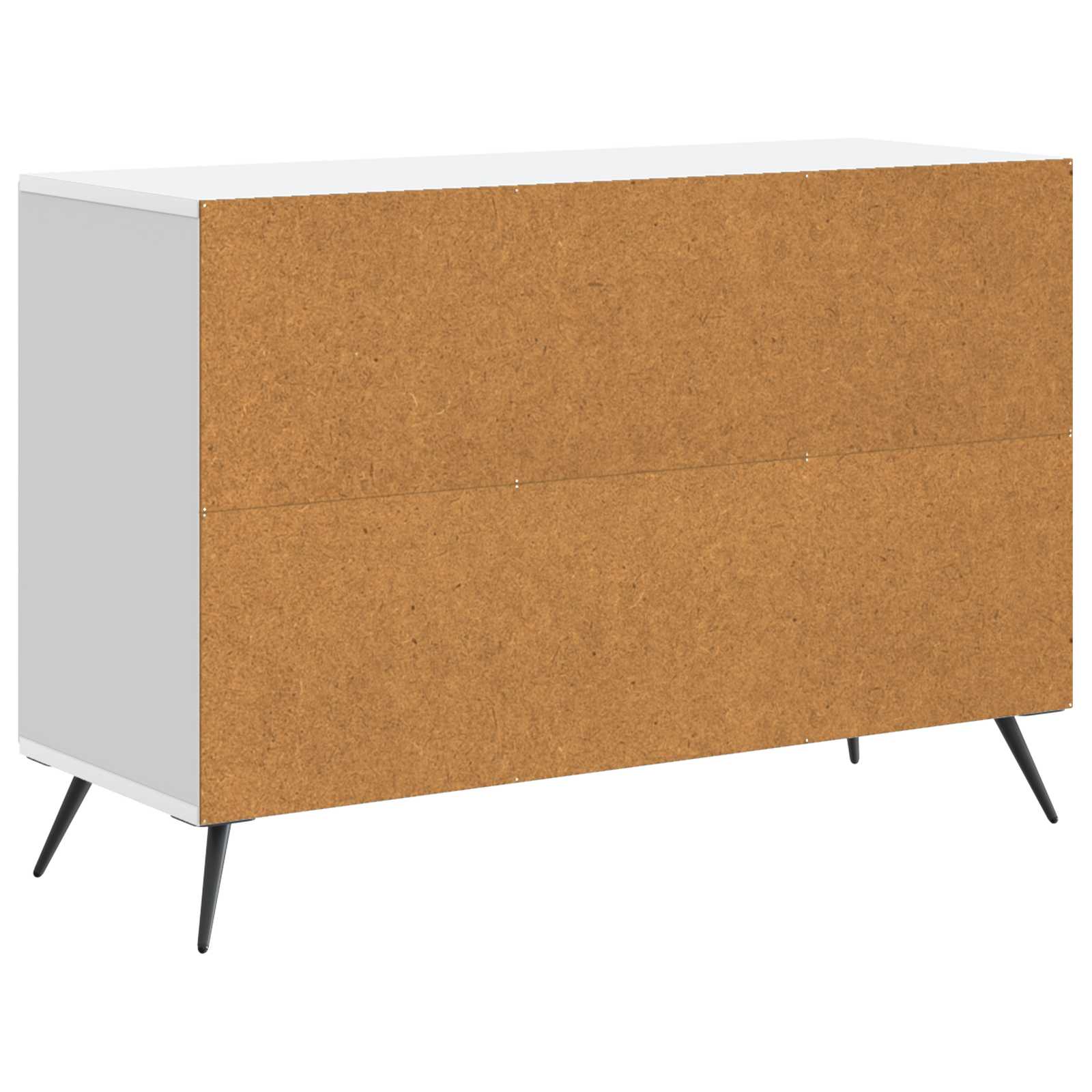 vidaXL Dressoir met lade Zwart 89 x 34,5 x 60 cm Bewerkt hout