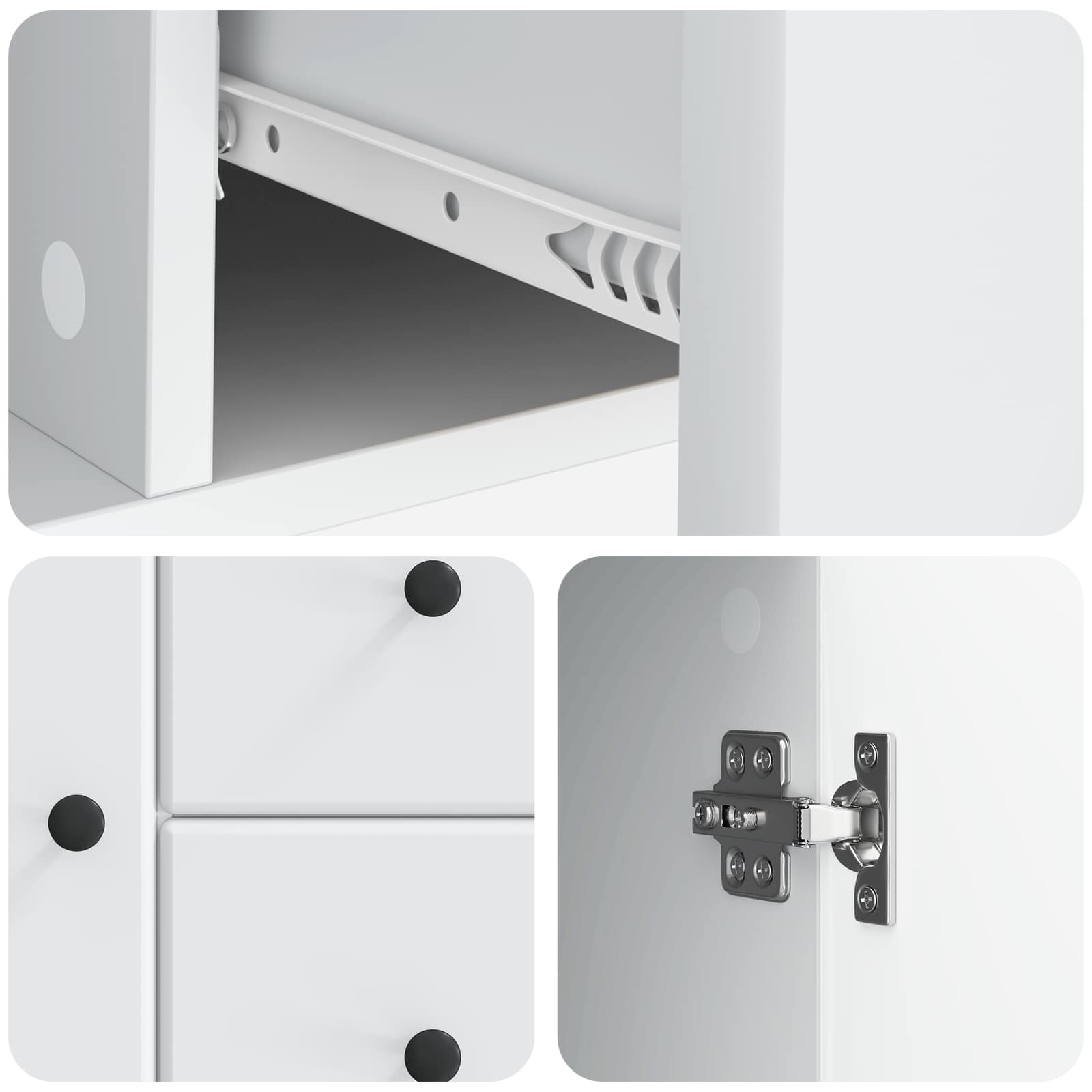 vidaXL Dressoir met lade Zwart 89 x 34,5 x 60 cm Bewerkt hout