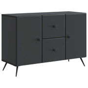 vidaXL Dressoir met lade Zwart 89 x 34,5 x 60 cm Bewerkt hout