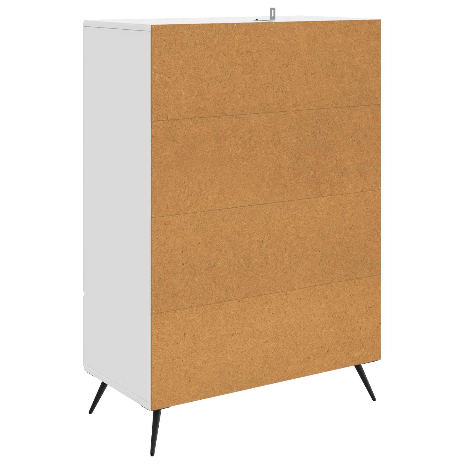 vidaXL Dressoir met lade Zwart 66 x 34,5 x 95 cm Bewerkt hout