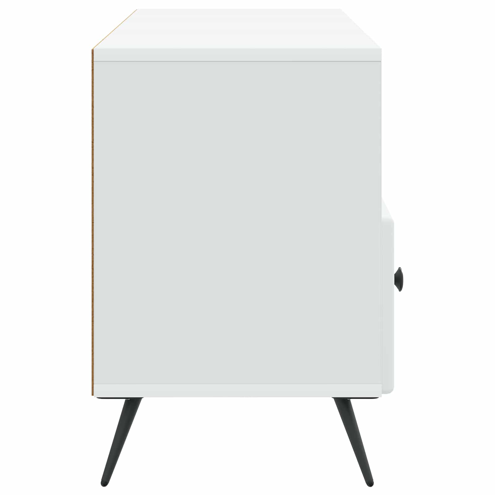 vidaXL TV-kast met lade Zwart 102 x 34,5 x 50 cm Bewerkt hout