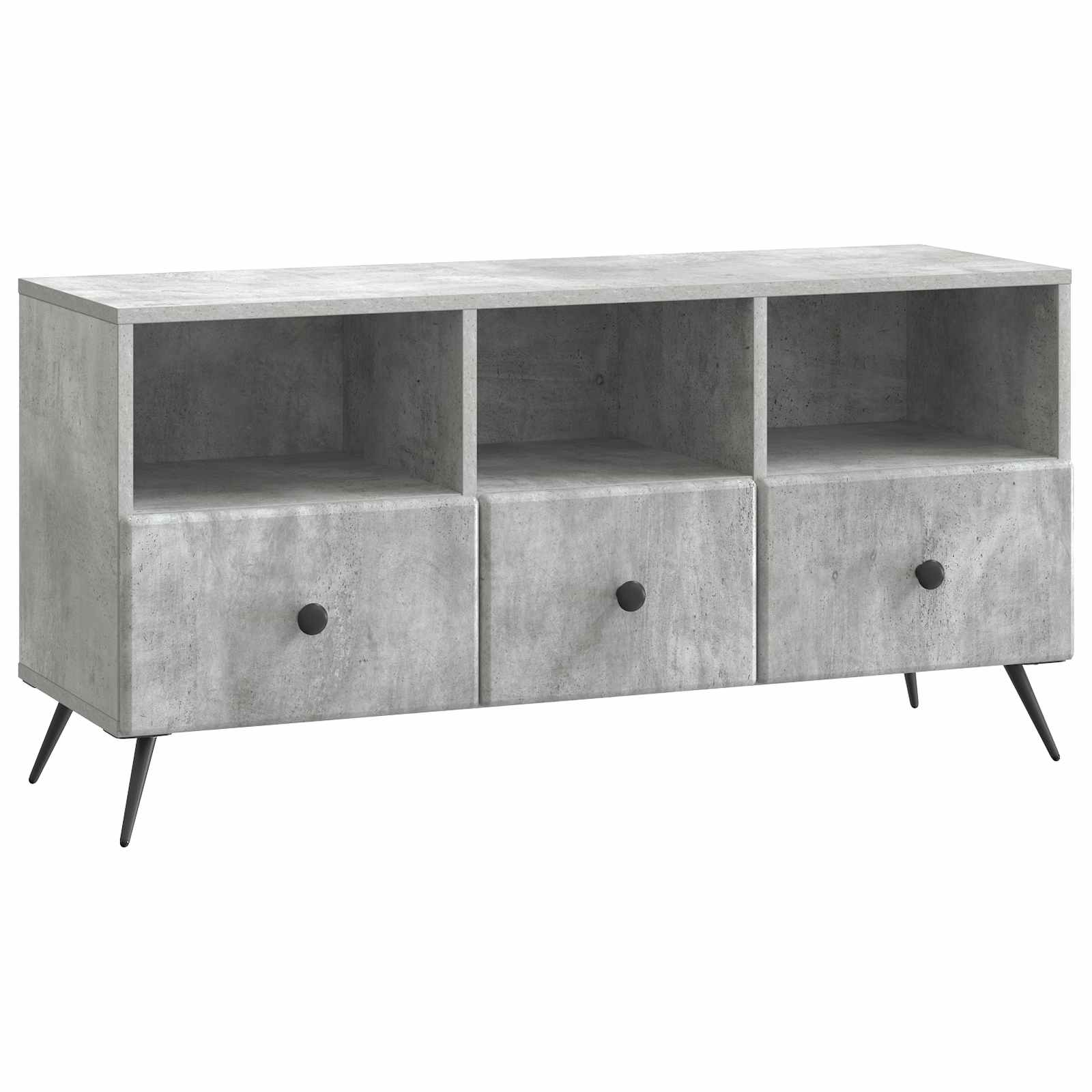 vidaXL TV-kast met lade Zwart 102 x 34,5 x 50 cm Bewerkt hout