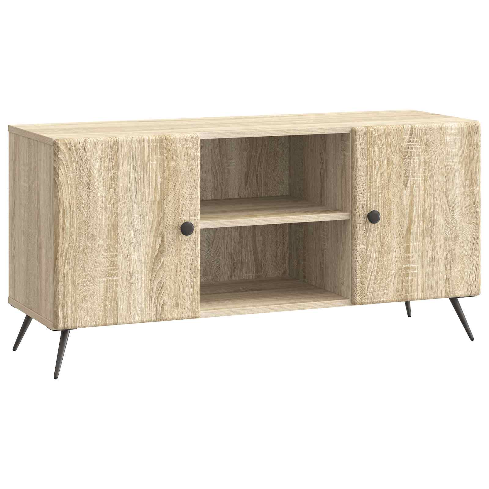 vidaXL TV-kast Zwart 102 x 34,5 x 50 cm Bewerkt hout