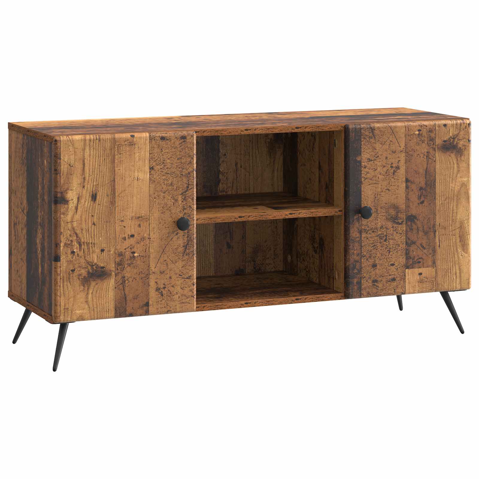 vidaXL TV-kast Zwart 102 x 34,5 x 50 cm Bewerkt hout
