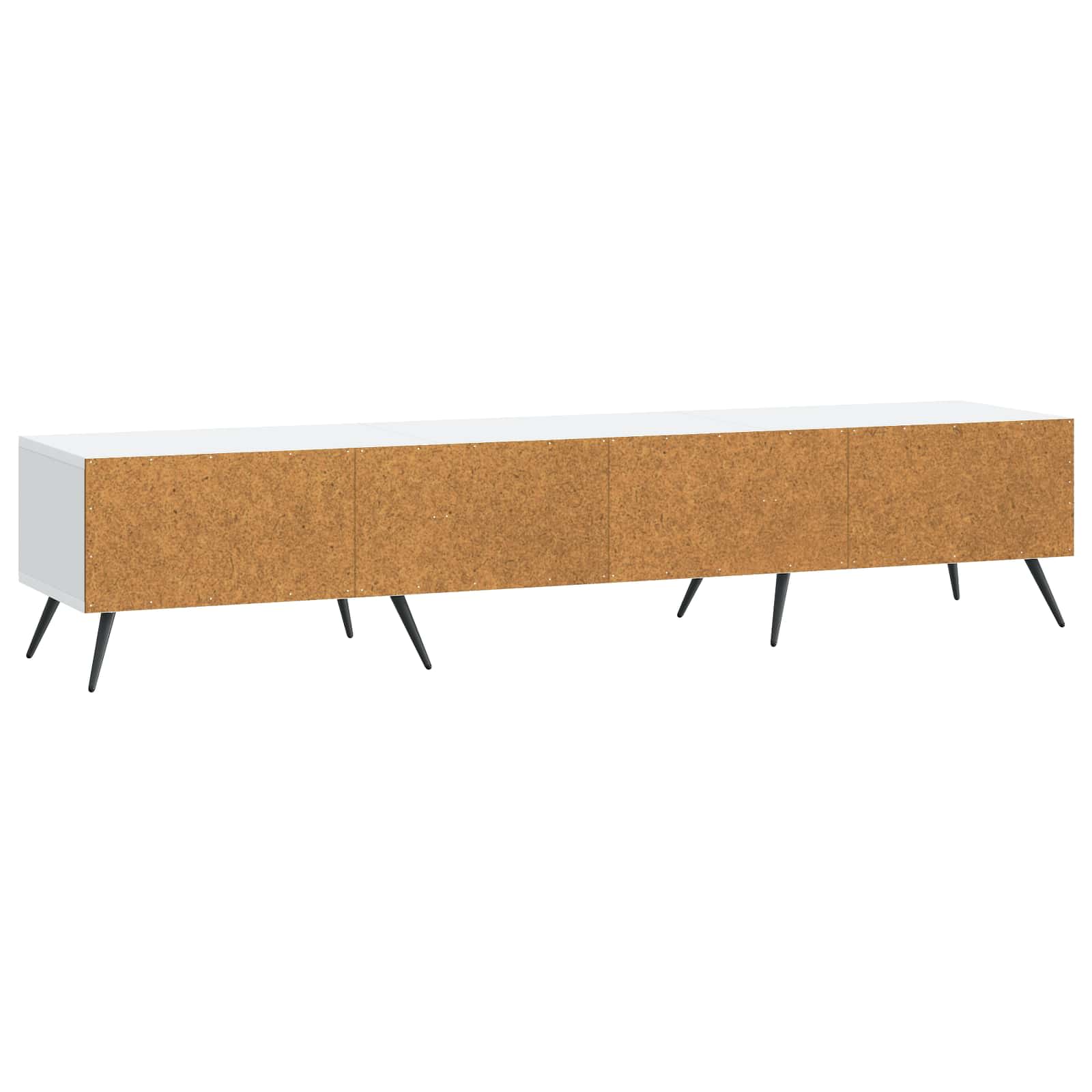 vidaXL TV-kast met lade Zwart 147 x 34,5 x 30 cm Bewerkt hout