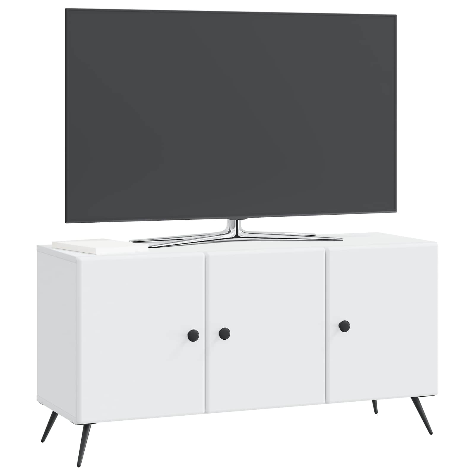 vidaXL TV-kast Zwart 99 x 34,5 x 50 cm Bewerkt hout