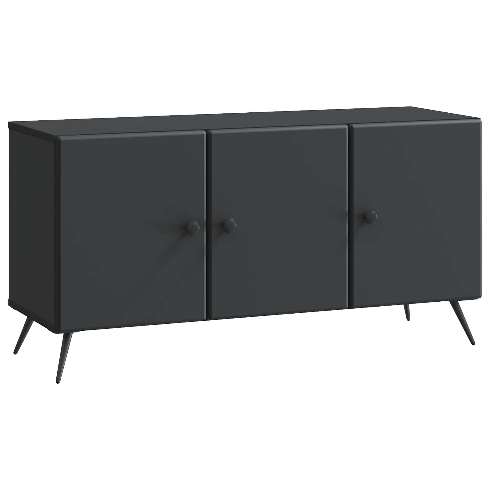 vidaXL TV-kast Zwart 99 x 34,5 x 50 cm Bewerkt hout