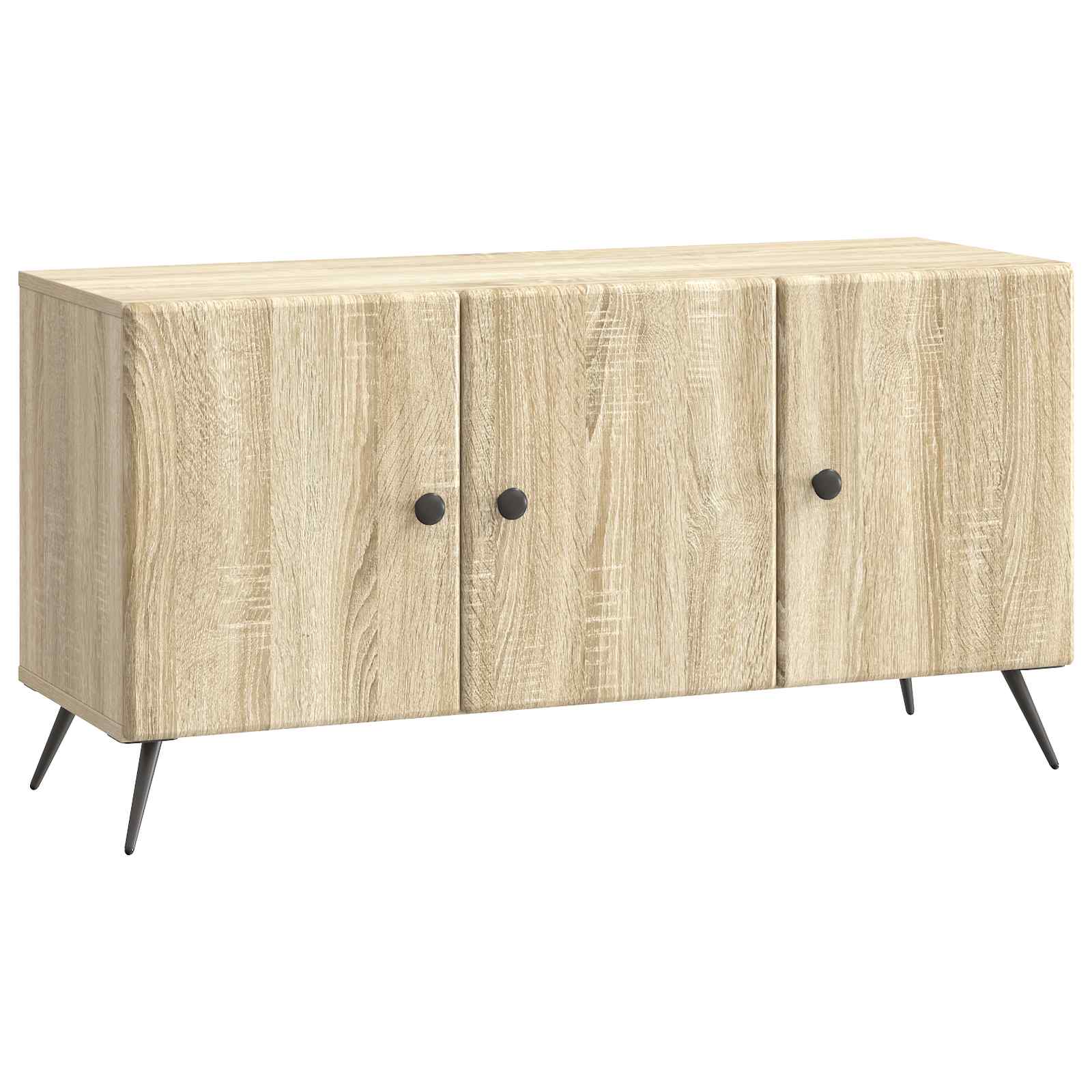 vidaXL TV-kast Zwart 99 x 34,5 x 50 cm Bewerkt hout