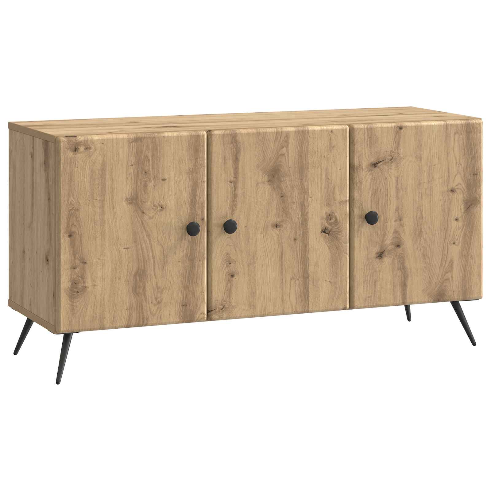 vidaXL TV-kast Zwart 99 x 34,5 x 50 cm Bewerkt hout