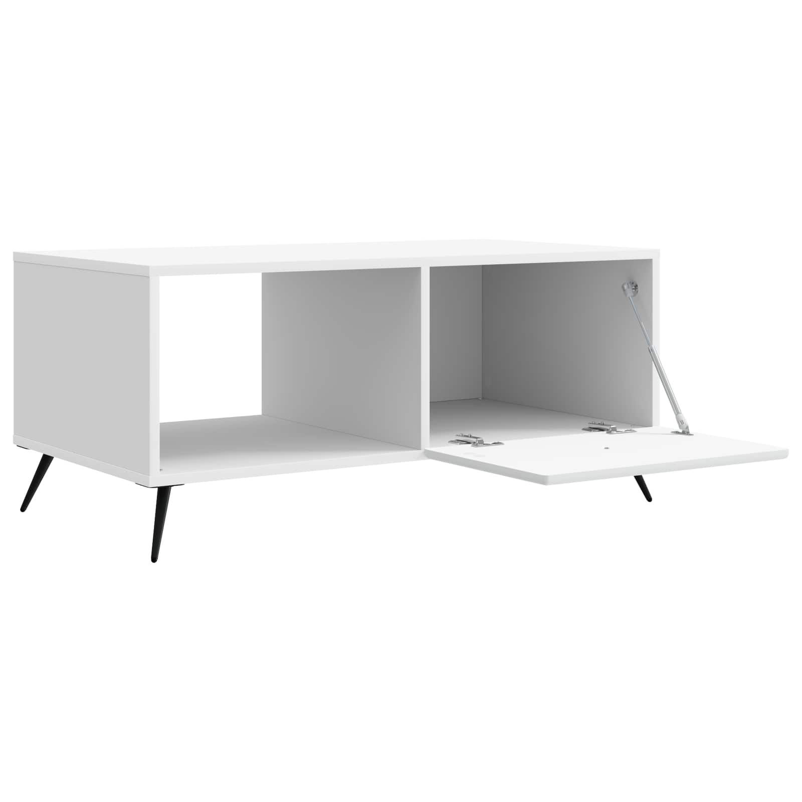 vidaXL Salontafel Zwart 90 x 50 x 40 cm Bewerkt hout