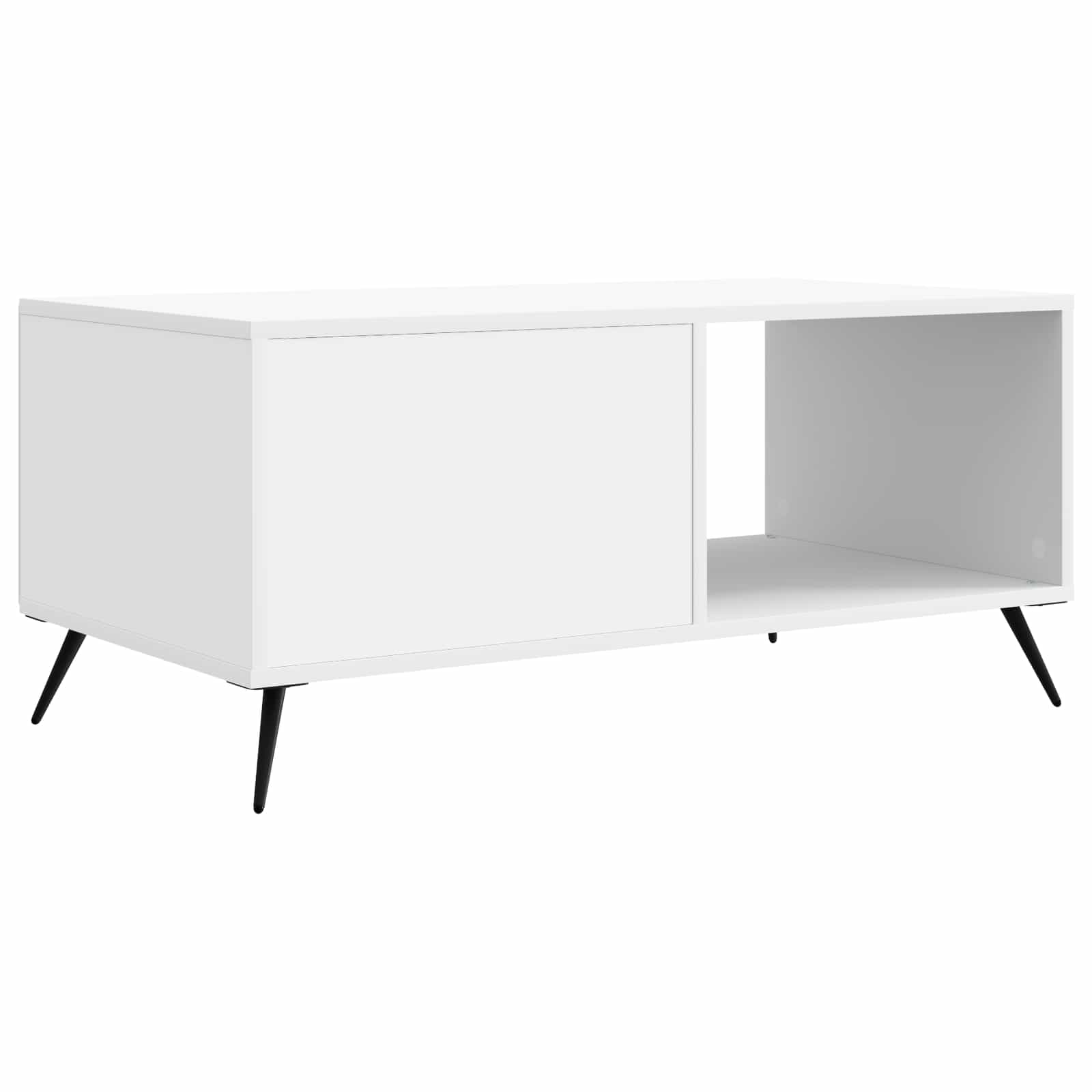vidaXL Salontafel Zwart 90 x 50 x 40 cm Bewerkt hout