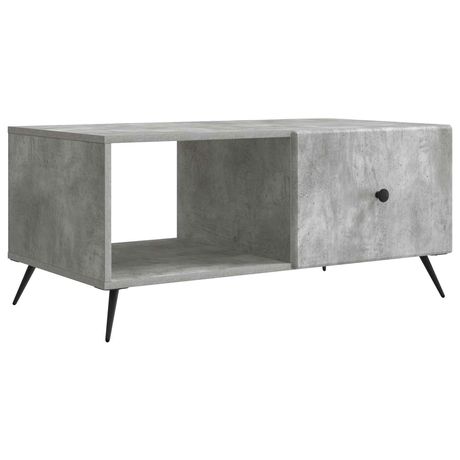 vidaXL Salontafel Zwart 90 x 50 x 40 cm Bewerkt hout