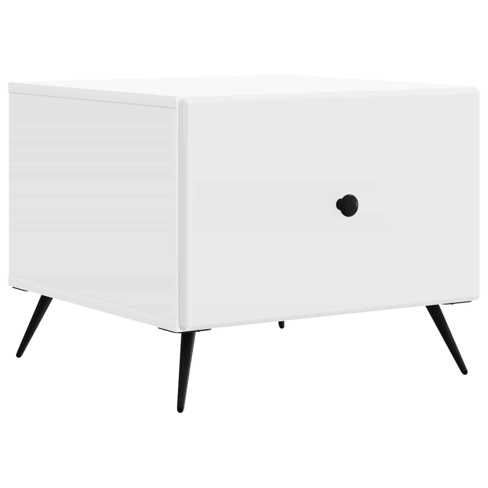 vidaXL Salontafel met lade Zwart 49 x 50 x 40 cm Bewerkt hout