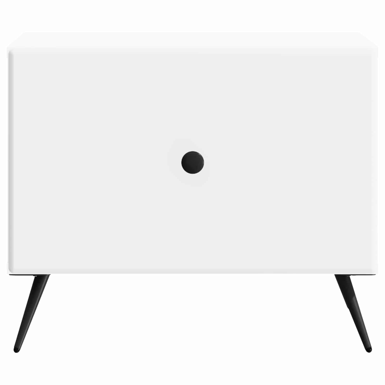 vidaXL Salontafel met lade Zwart 49 x 50 x 40 cm Bewerkt hout
