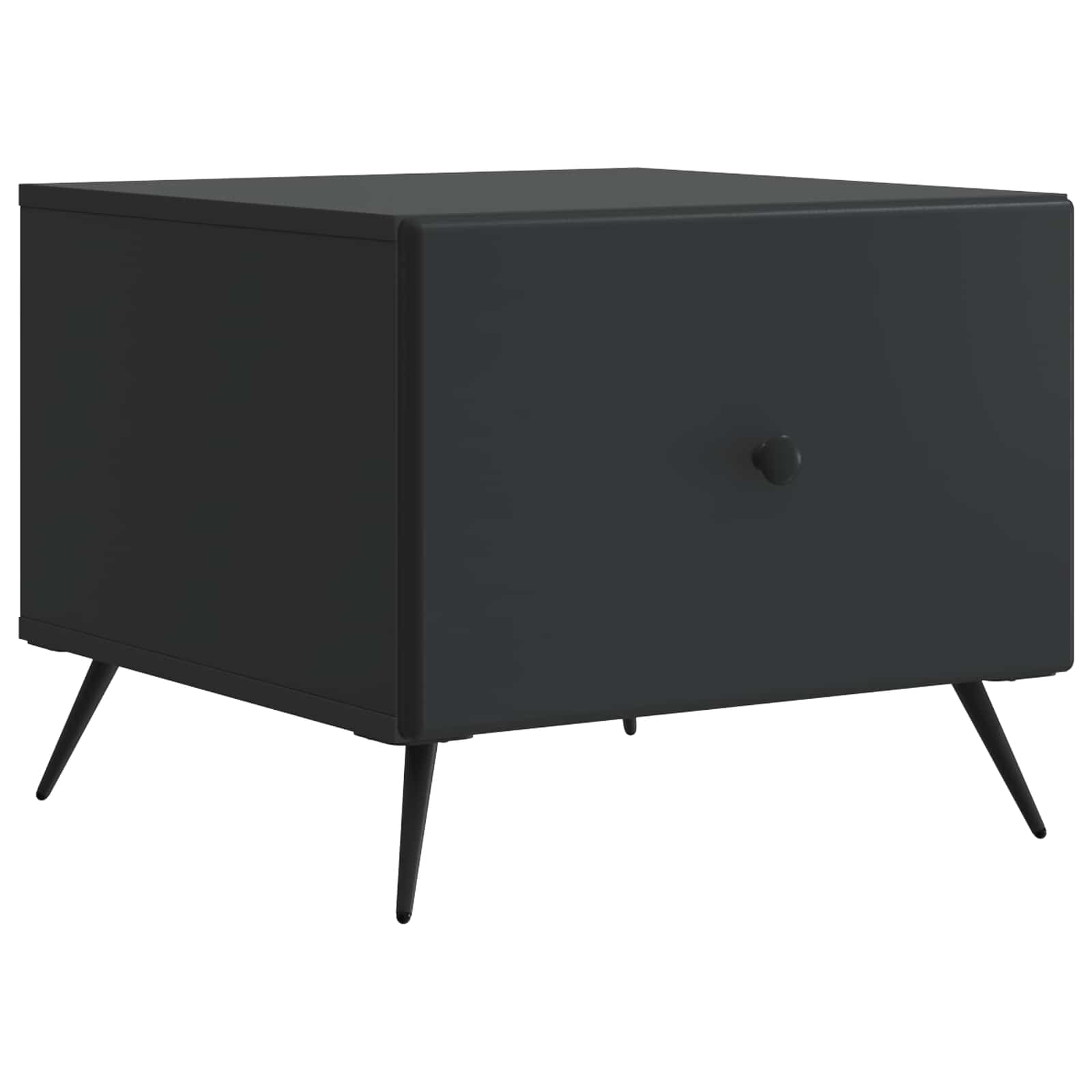 vidaXL Salontafel met lade Zwart 49 x 50 x 40 cm Bewerkt hout