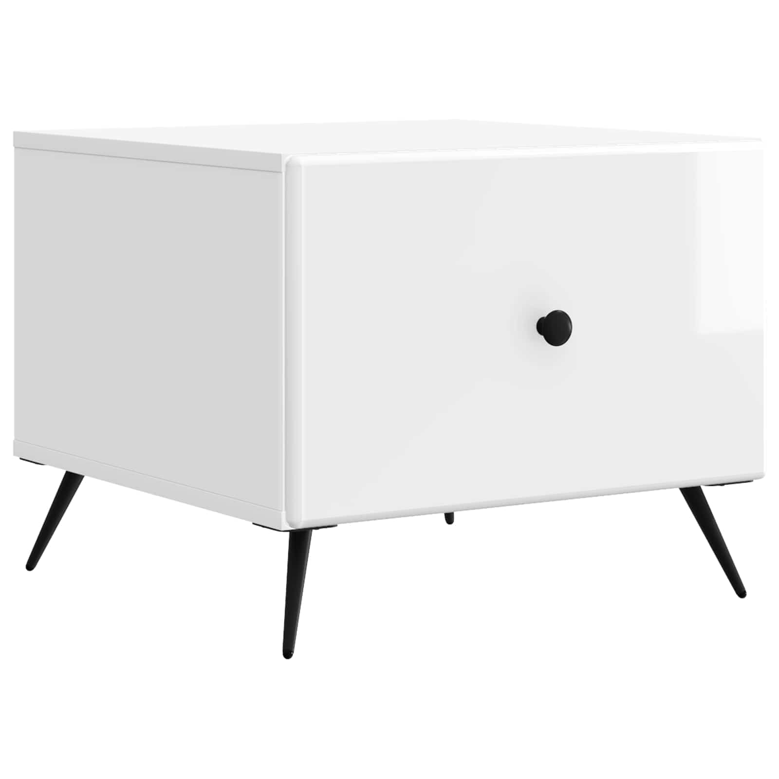 vidaXL Salontafel met lade Zwart 49 x 50 x 40 cm Bewerkt hout