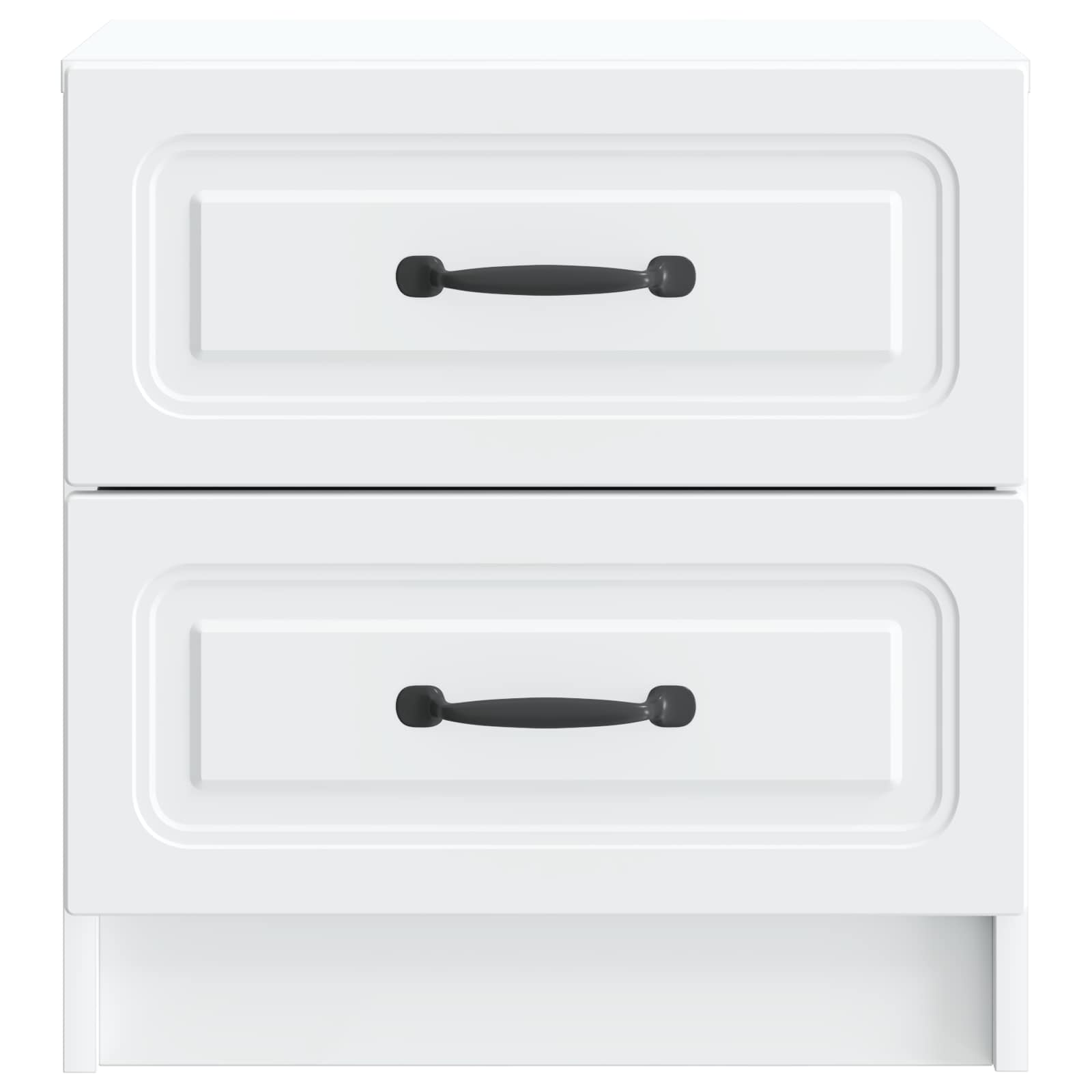 vidaXL Nachtkastje met lade 2 pcs Wit 43 x 34,5 x 44,5 cm Bewerkt hout