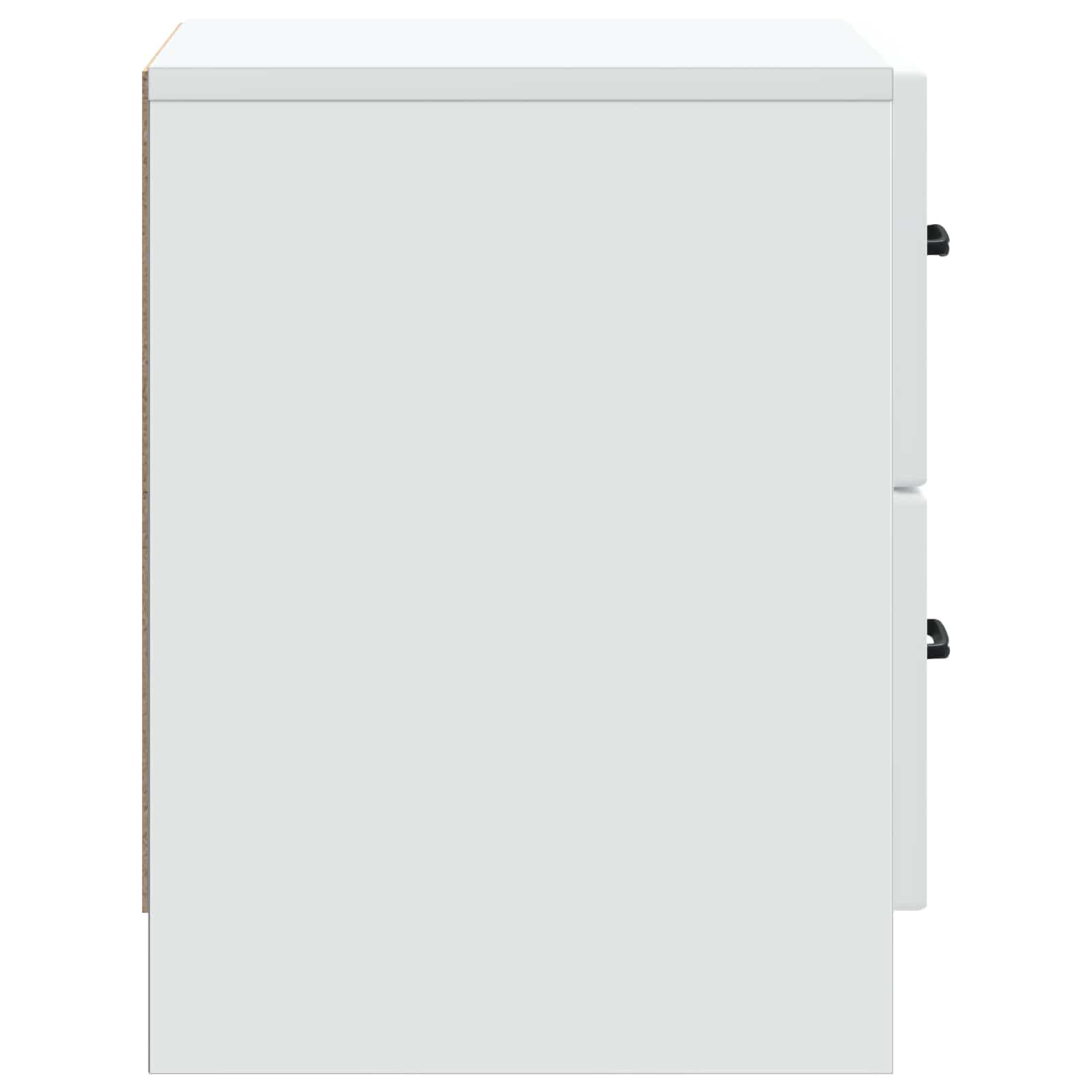 vidaXL Nachtkastje met lade 2 pcs Wit 43 x 34,5 x 44,5 cm Bewerkt hout