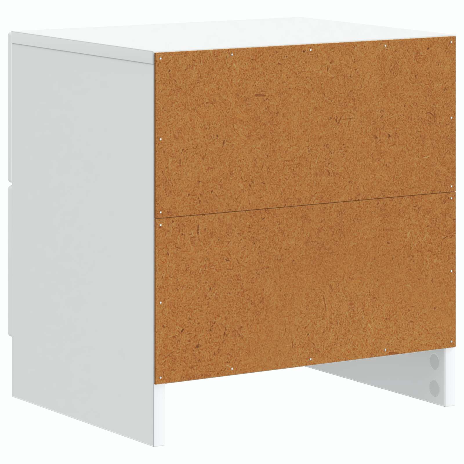 vidaXL Nachtkastje met lade 2 pcs Wit 43 x 34,5 x 44,5 cm Bewerkt hout