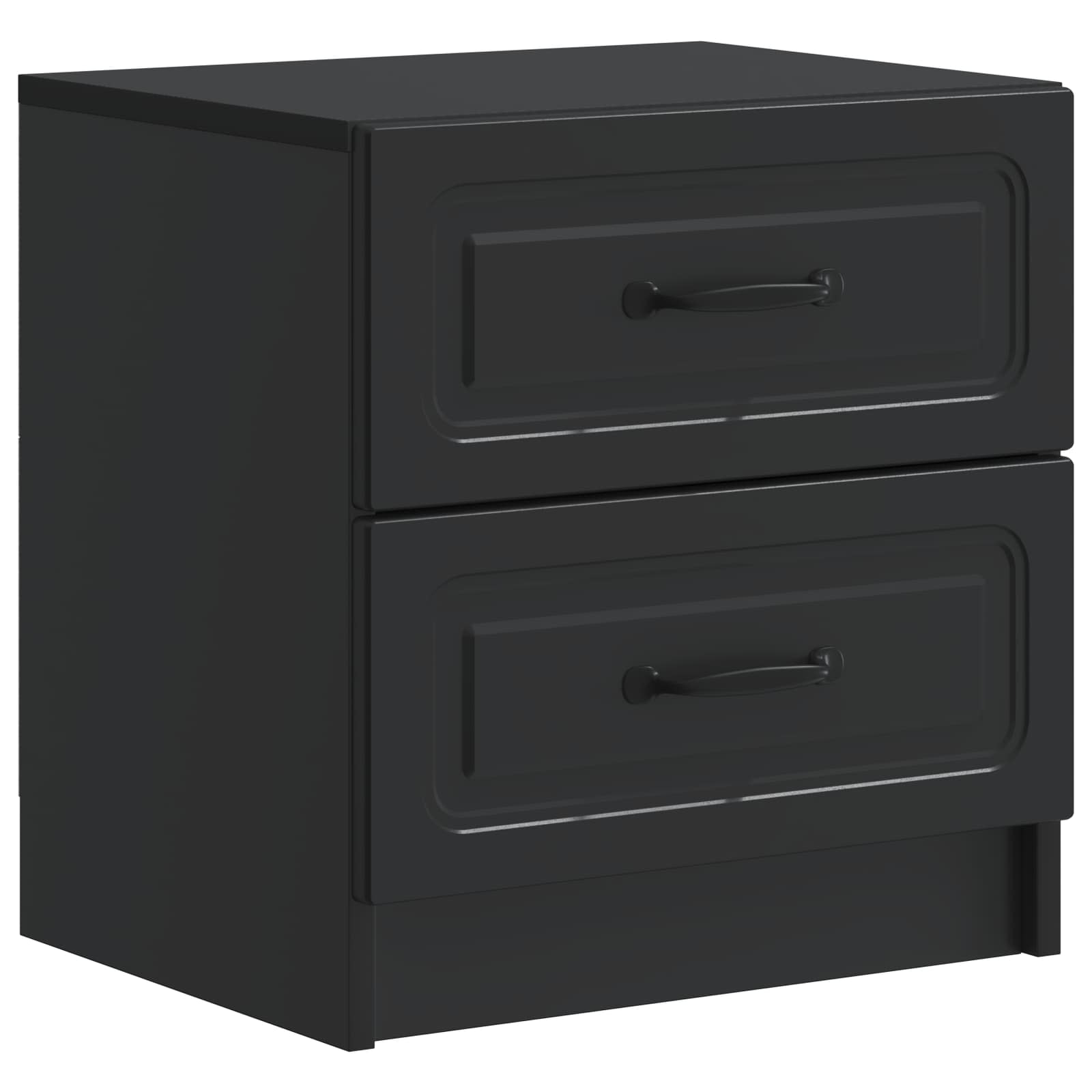 vidaXL Nachtkastje met lade 2 pcs Wit 43 x 34,5 x 44,5 cm Bewerkt hout