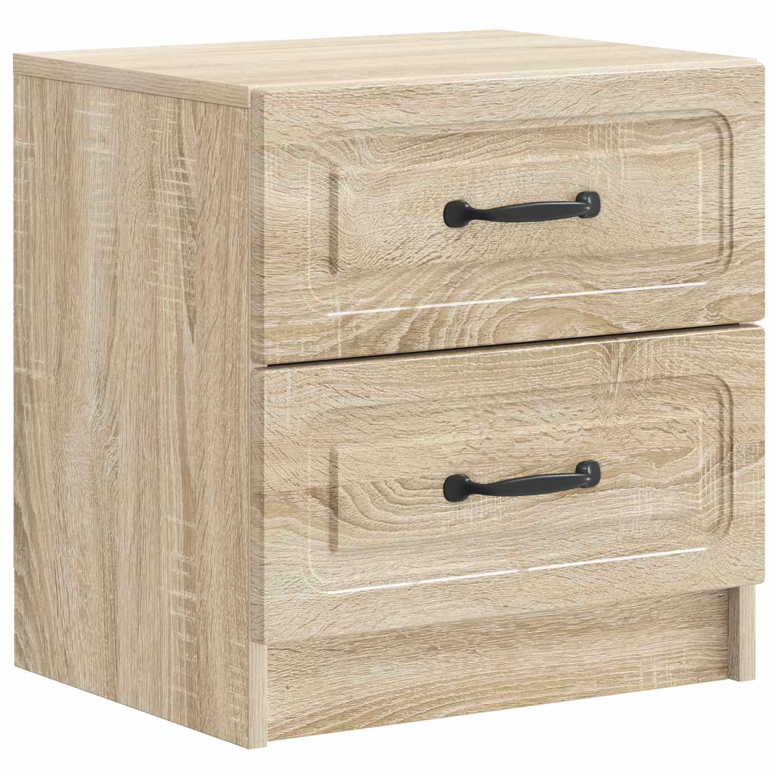 vidaXL Nachtkastje met lade 2 pcs Wit 43 x 34,5 x 44,5 cm Bewerkt hout