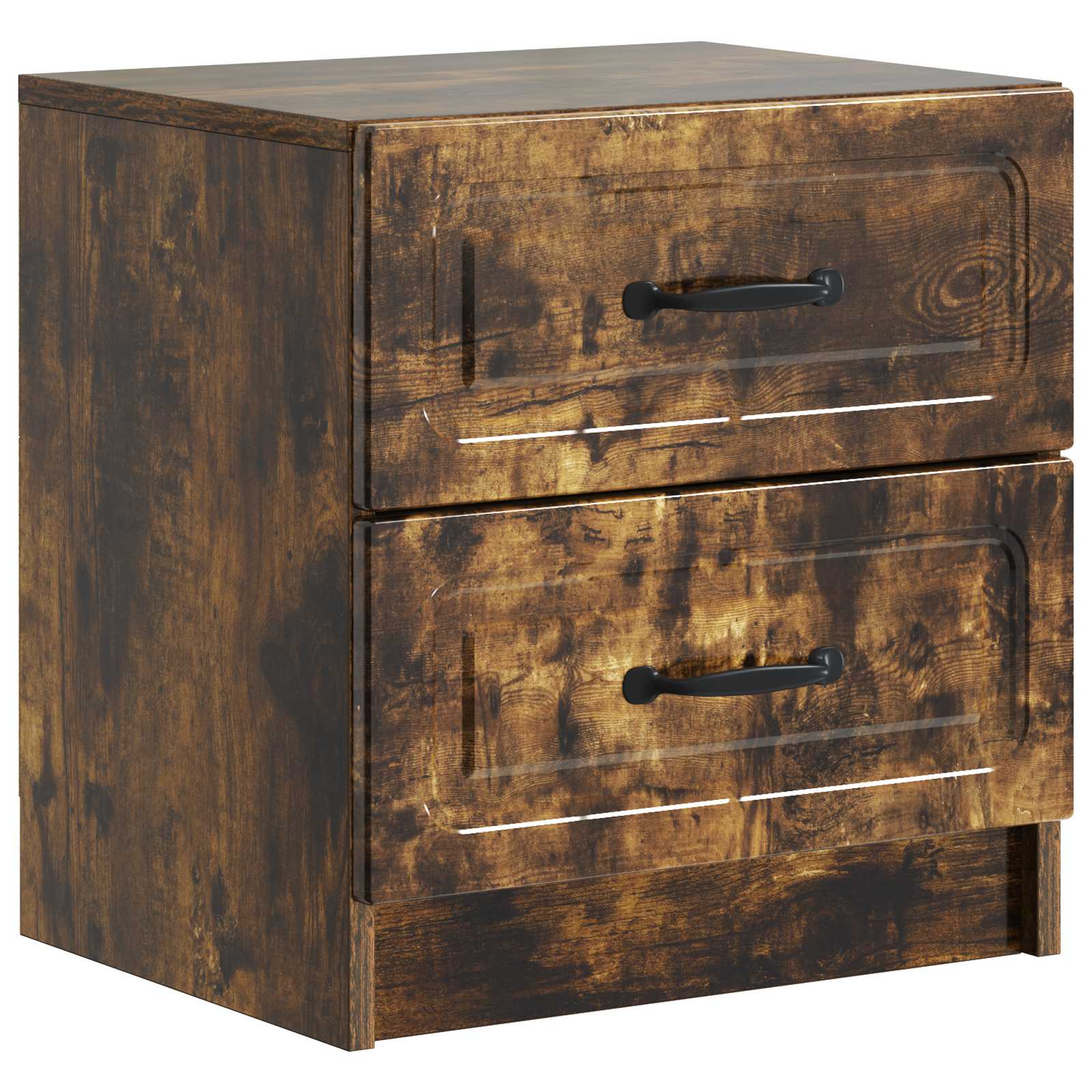 vidaXL Nachtkastje met lade 2 pcs Wit 43 x 34,5 x 44,5 cm Bewerkt hout