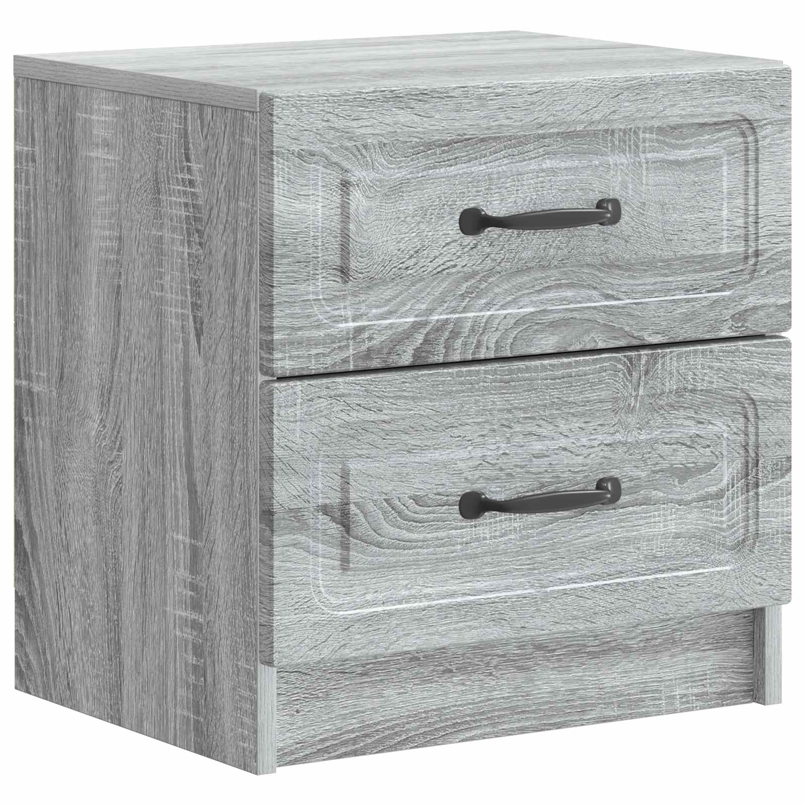 vidaXL Nachtkastje met lade 2 pcs Wit 43 x 34,5 x 44,5 cm Bewerkt hout