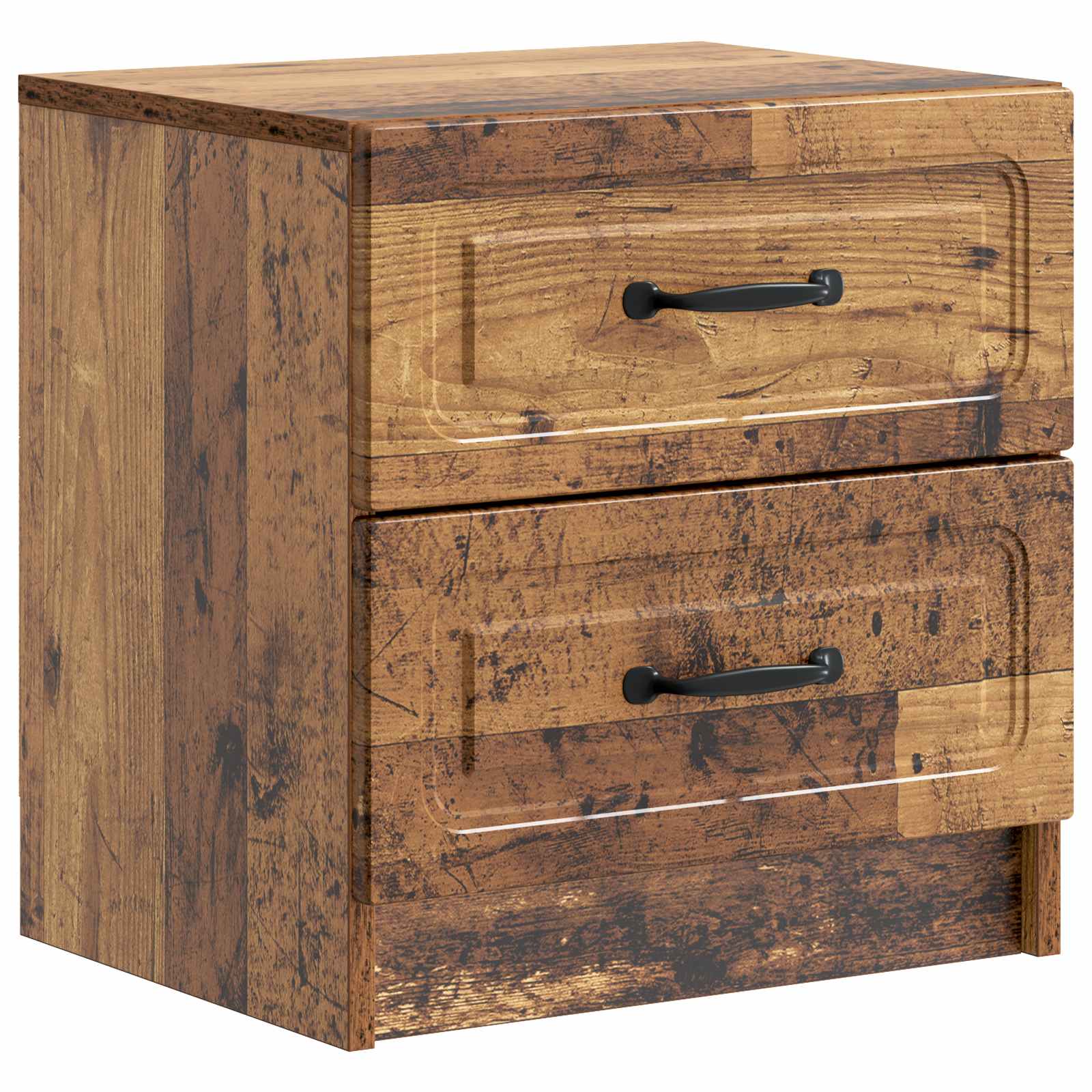 vidaXL Nachtkastje met lade 2 pcs Wit 43 x 34,5 x 44,5 cm Bewerkt hout